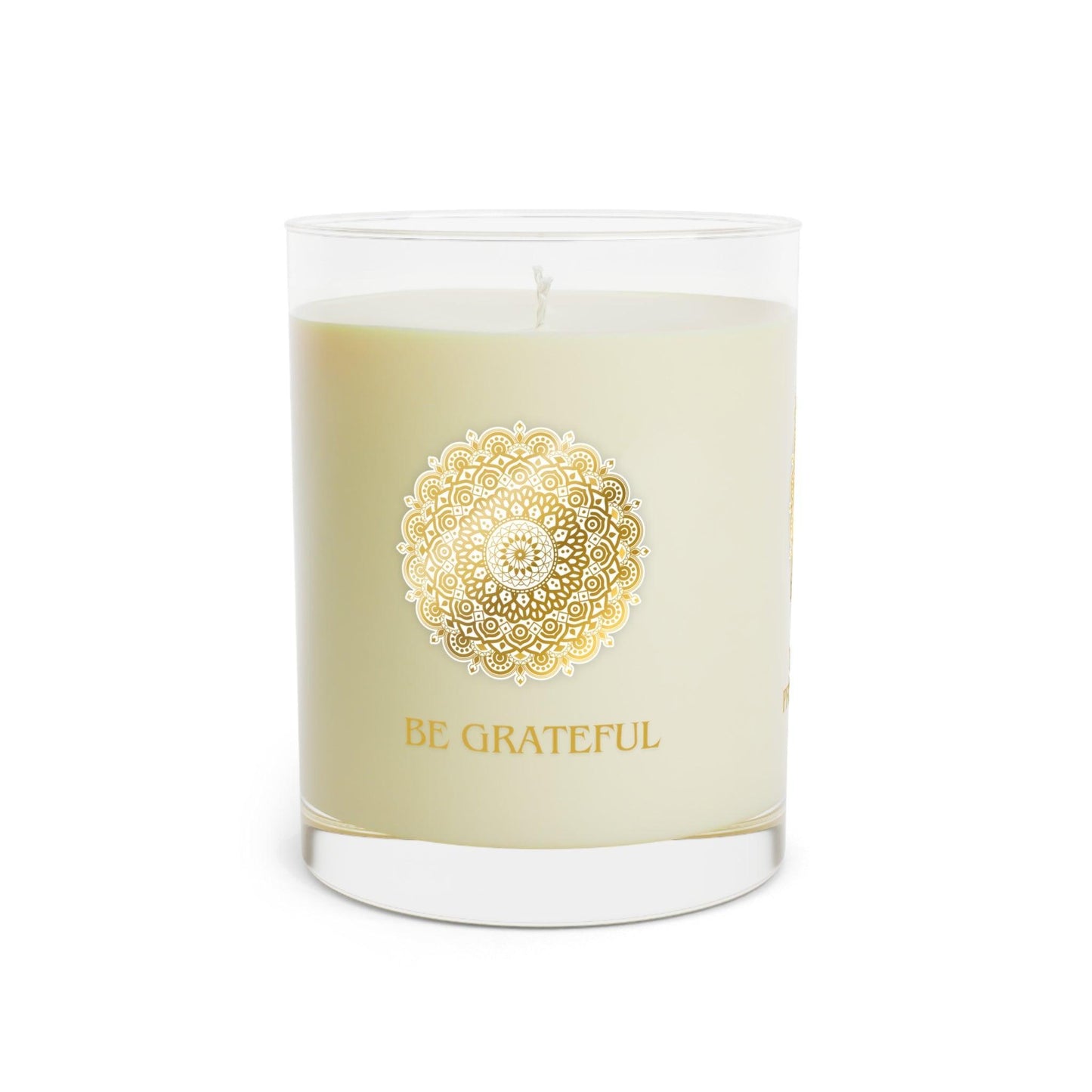 Enjoy the Present Moment & Be Grateful Scented Candle - Full Glass, 11oz - Cosmic Creations by Karen