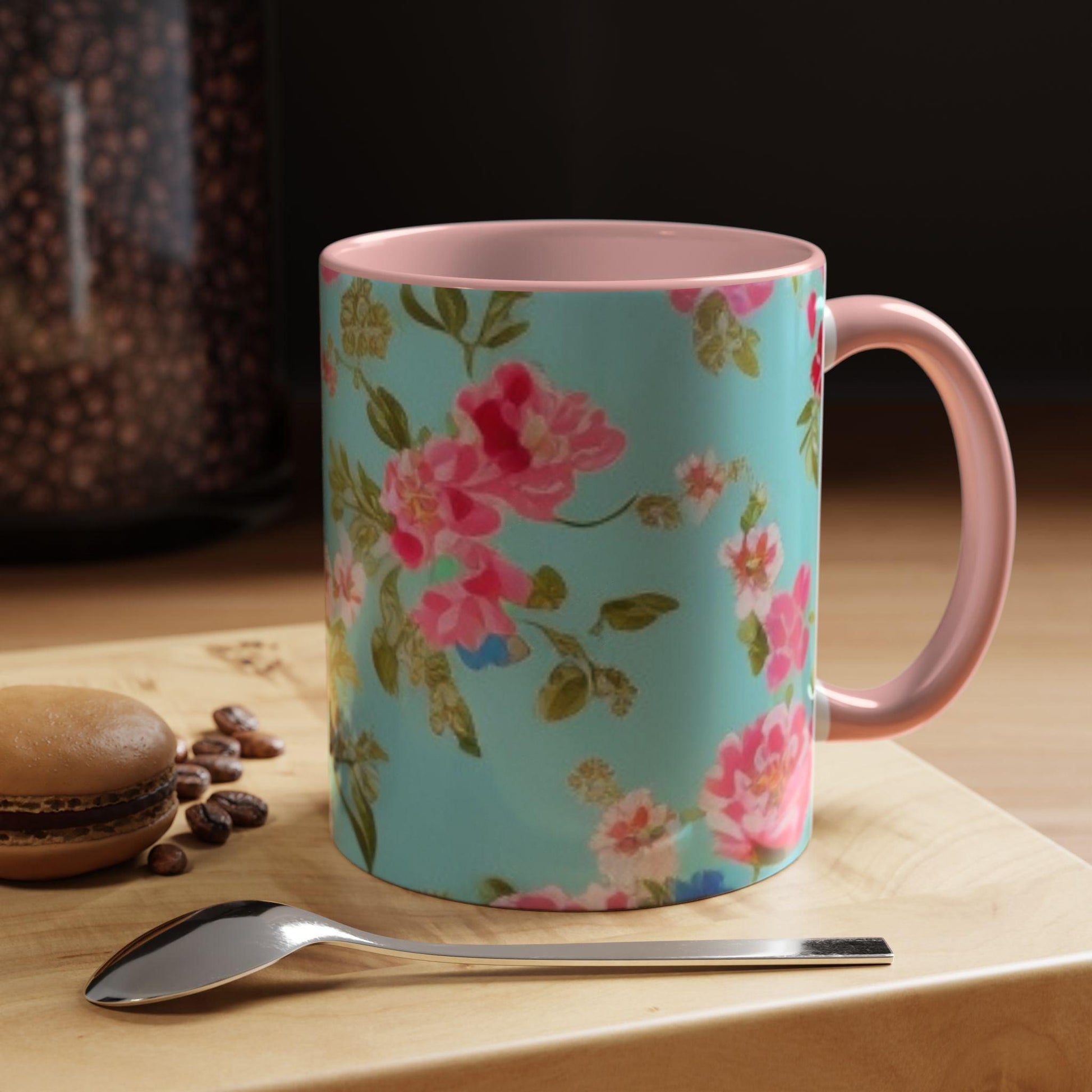 Coffee Mug with stunning floral motifs, the perfect gift for any occasion or celebration for friends, family, and colleagues. - Cosmic Creations by Karen