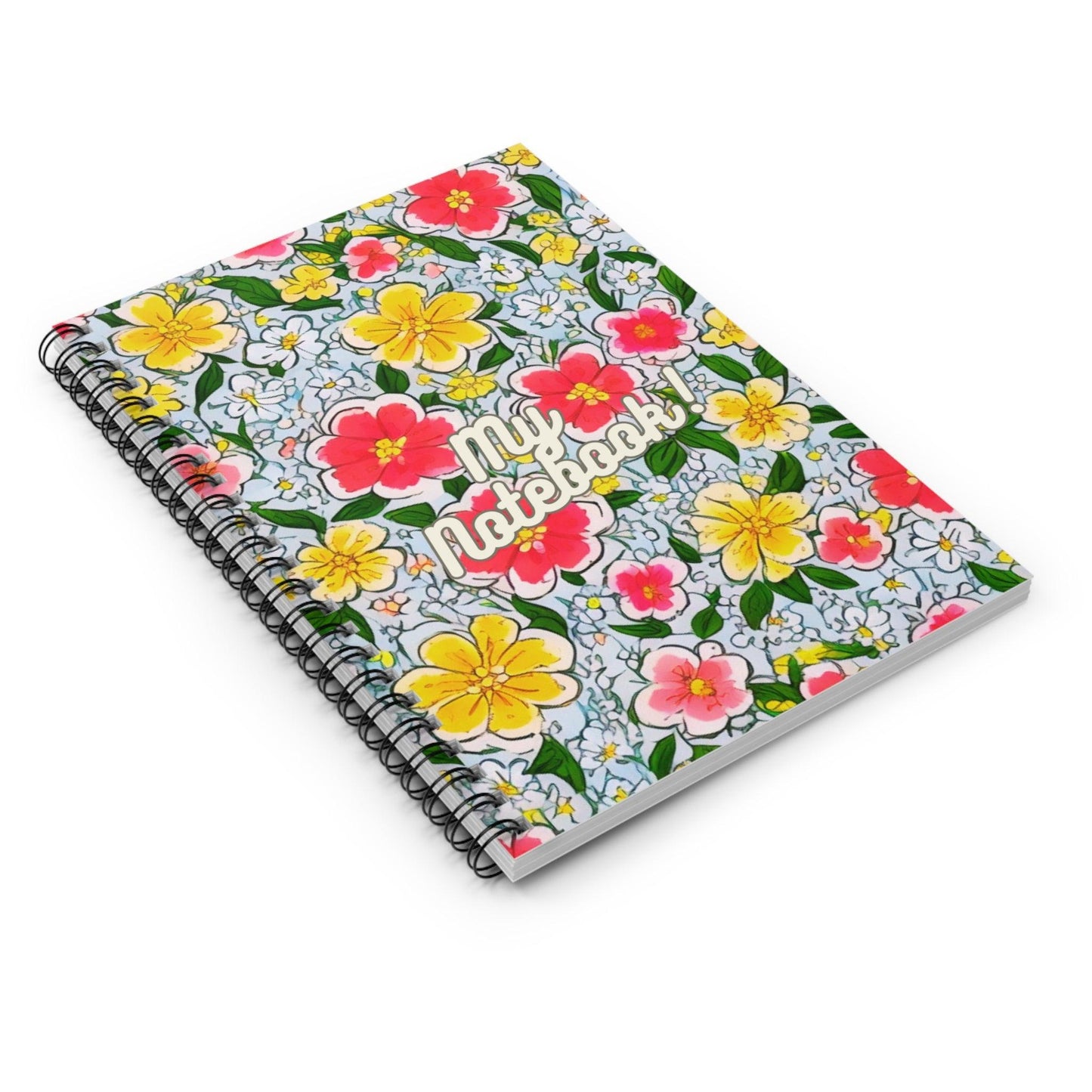 Blossoming Floral Spiral Notebook for gift, writing, planning or school