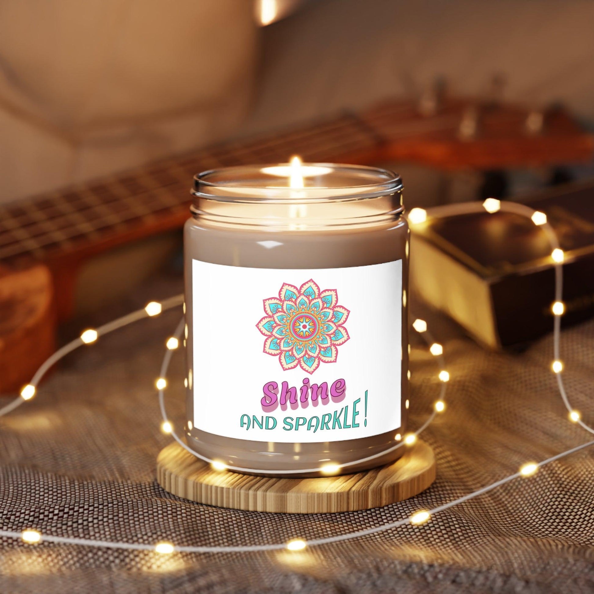 Pure Serenity Soy Scented Candles 9oz. Perfect for eco-conscious users, yoga sessions, meditation, peaceful moments or as a delightful gift for loved ones and wellness enthusiasts - Cosmic Creations by Karen