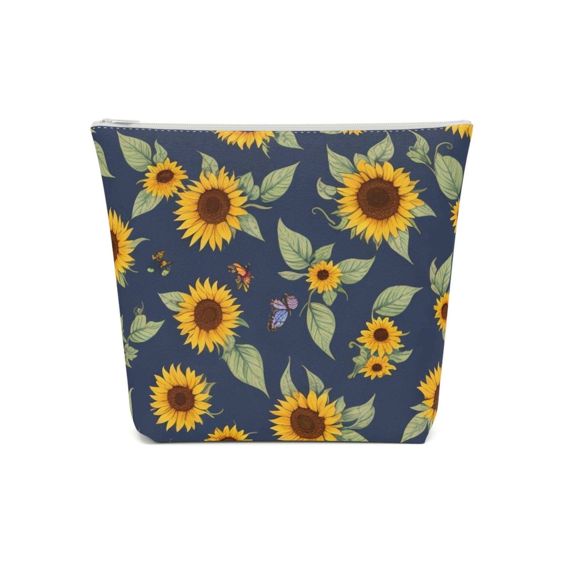 Colorful Floral Cotton Cosmetic Bag Vibrant and Stylish Makeup Bag, Perfect for Personal Use & Gifts - Cosmic Creations by Karen