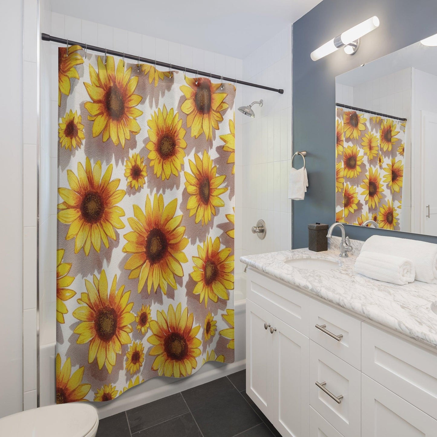 "Sunflower Shower Curtain"