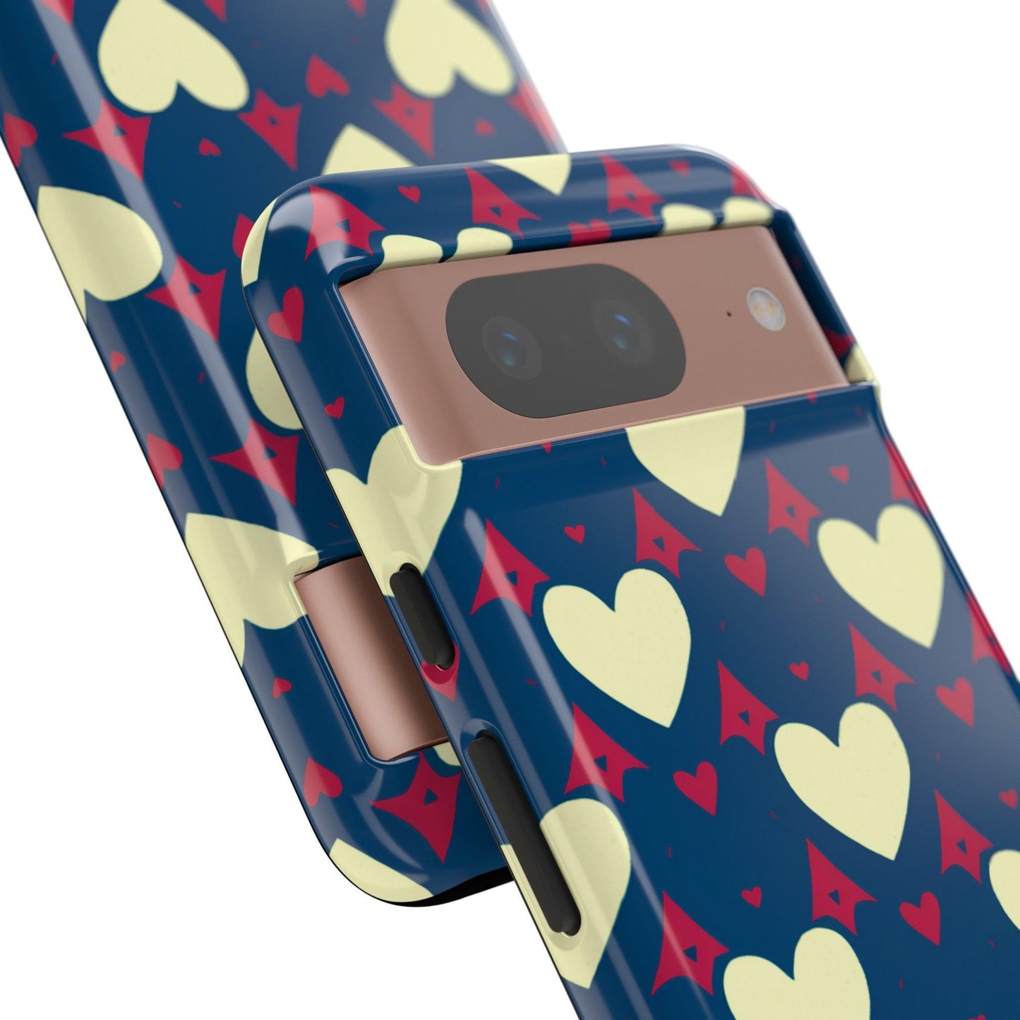 Tough Phone Case :" Eclectic Elegance Phone Case Collection" ( Hearts patterns)