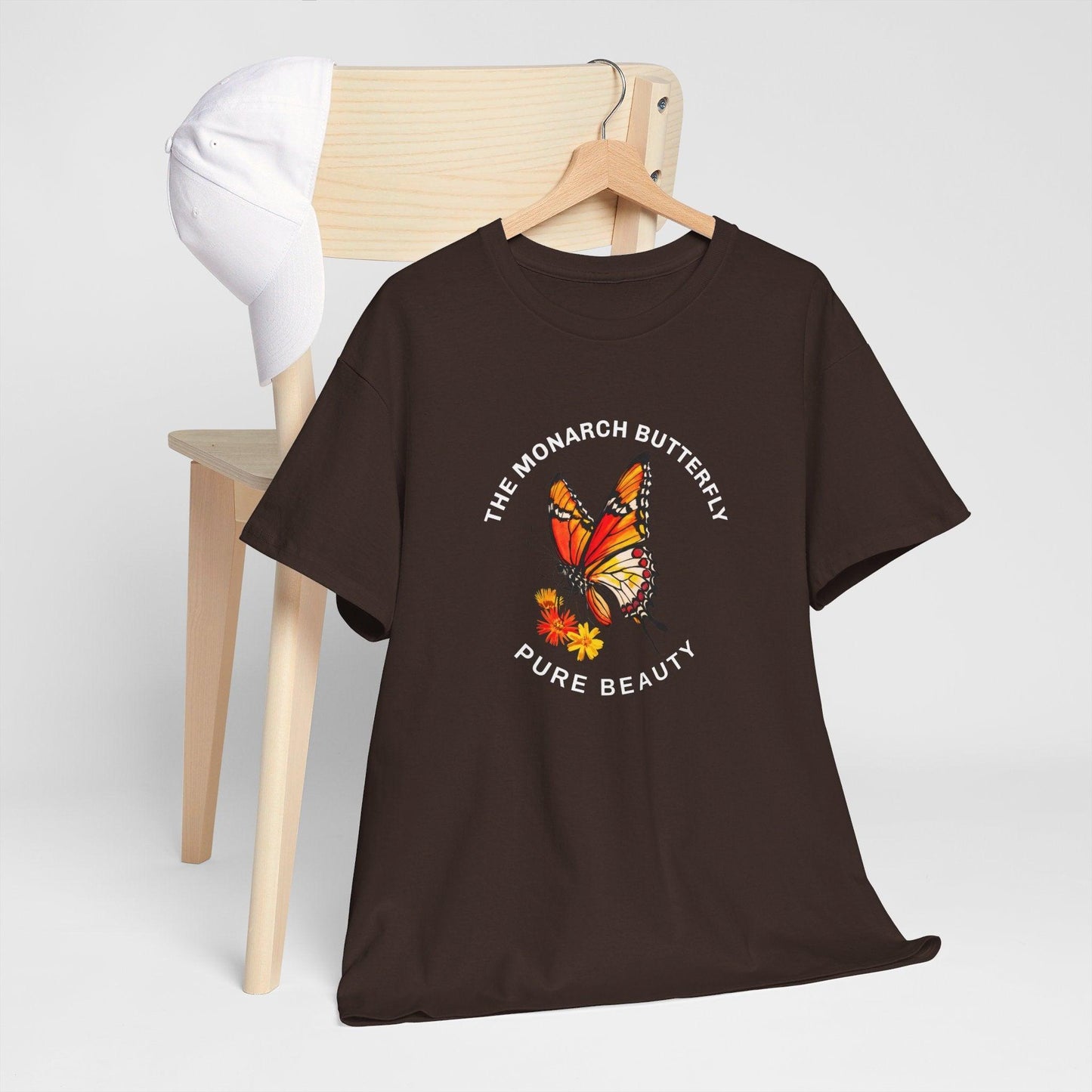 Camiseta unisex de algodón pesado: "La colección Mariposa Monarca"