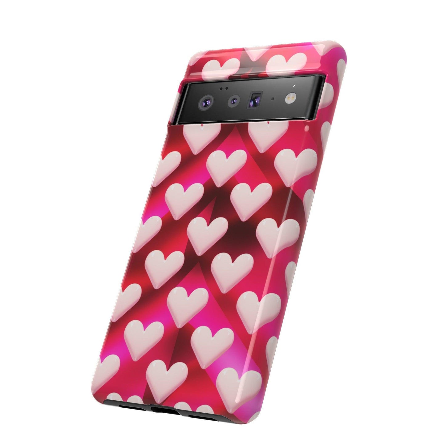 Tough Cellphone Case :" Eclectic Elegance Phone Case Collection" ( Hearts patterns)