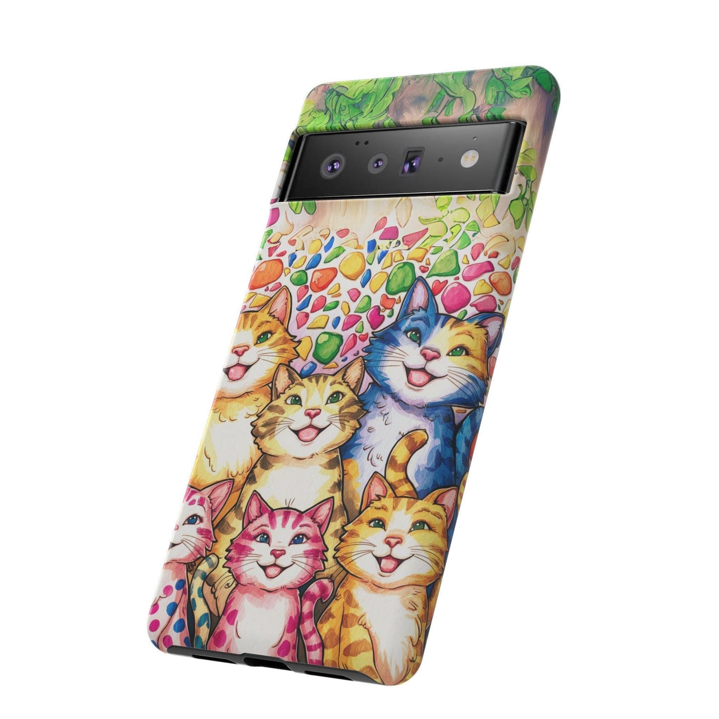 Cat Lovers Collection Tough Cellphone Case - Cosmic Creations by Karen