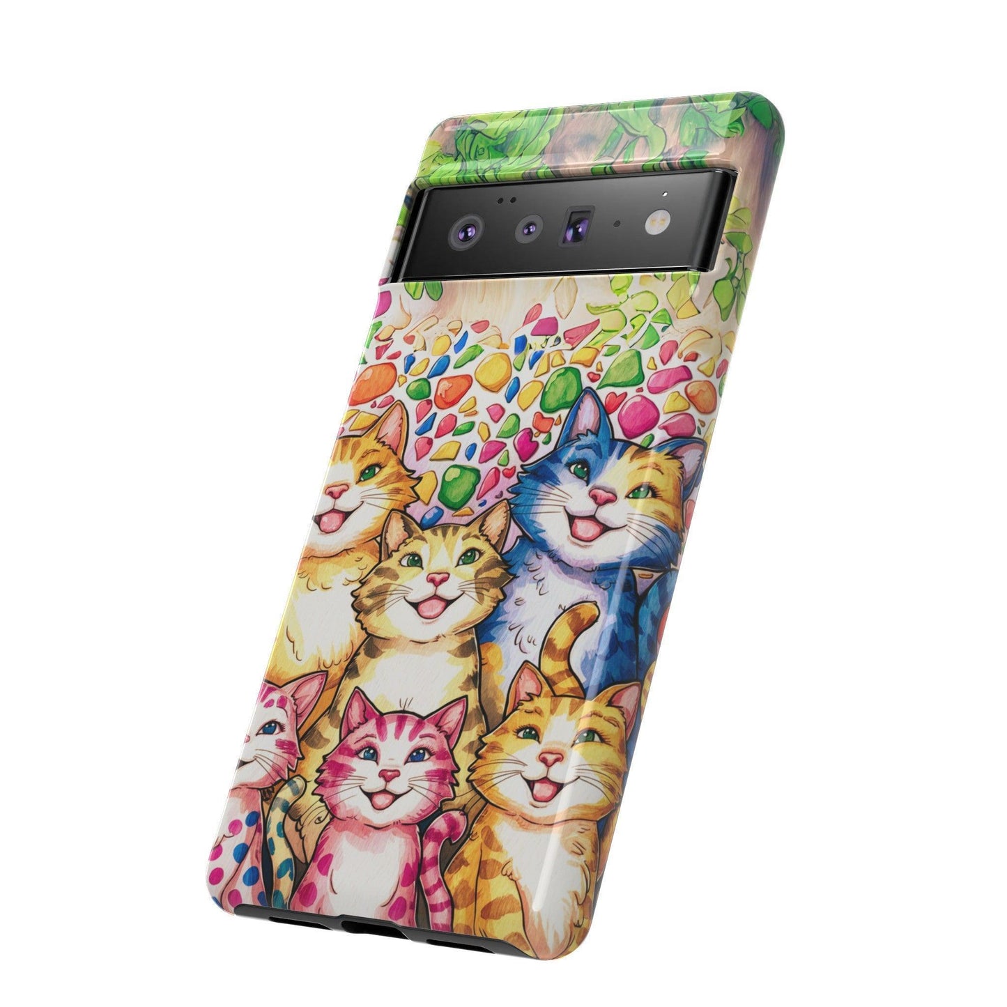 Cat Lovers Collection Tough Cellphone Case - Cosmic Creations by Karen