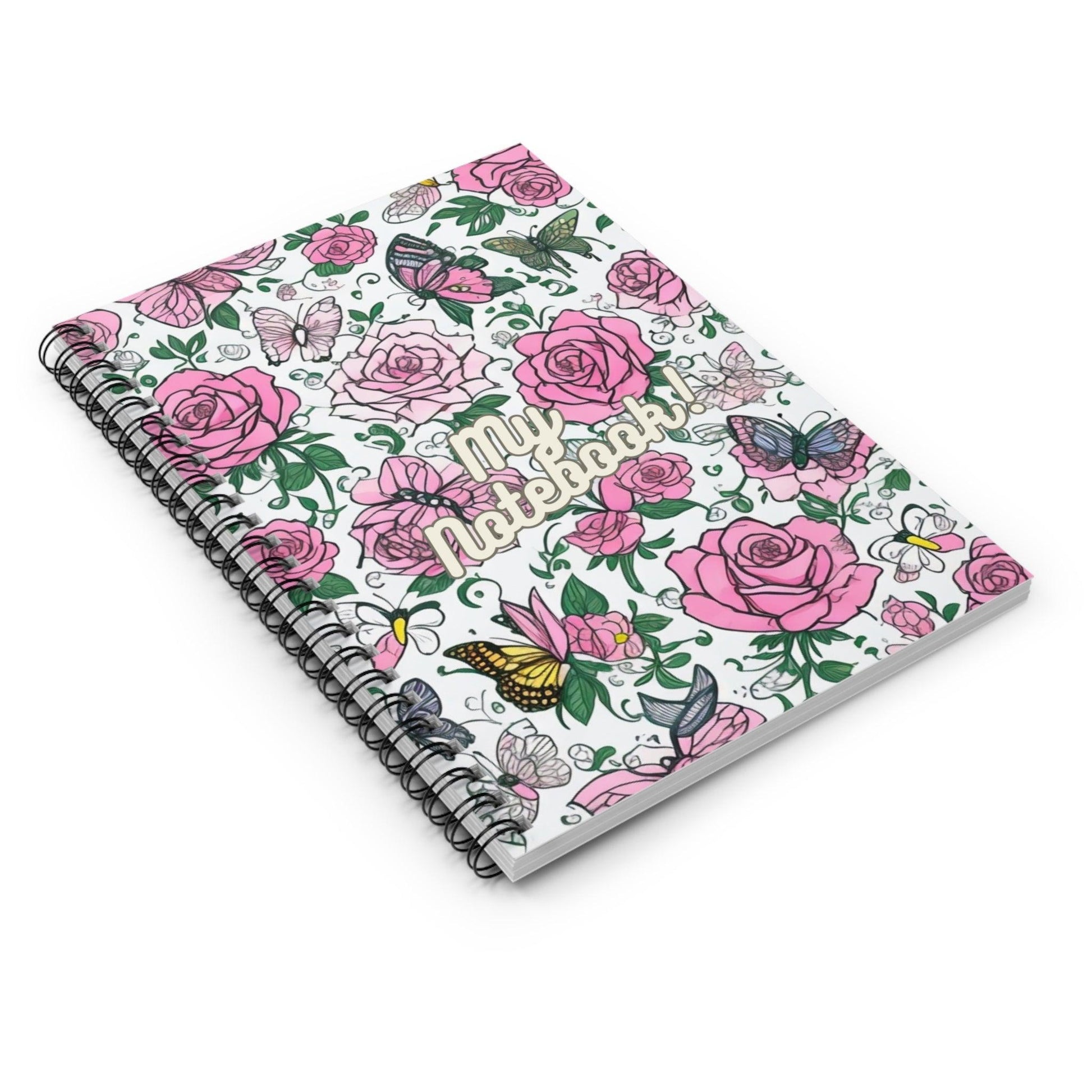 Floral and Butterfly Spiral Notebooks Collection - Cosmic Creations by Karen