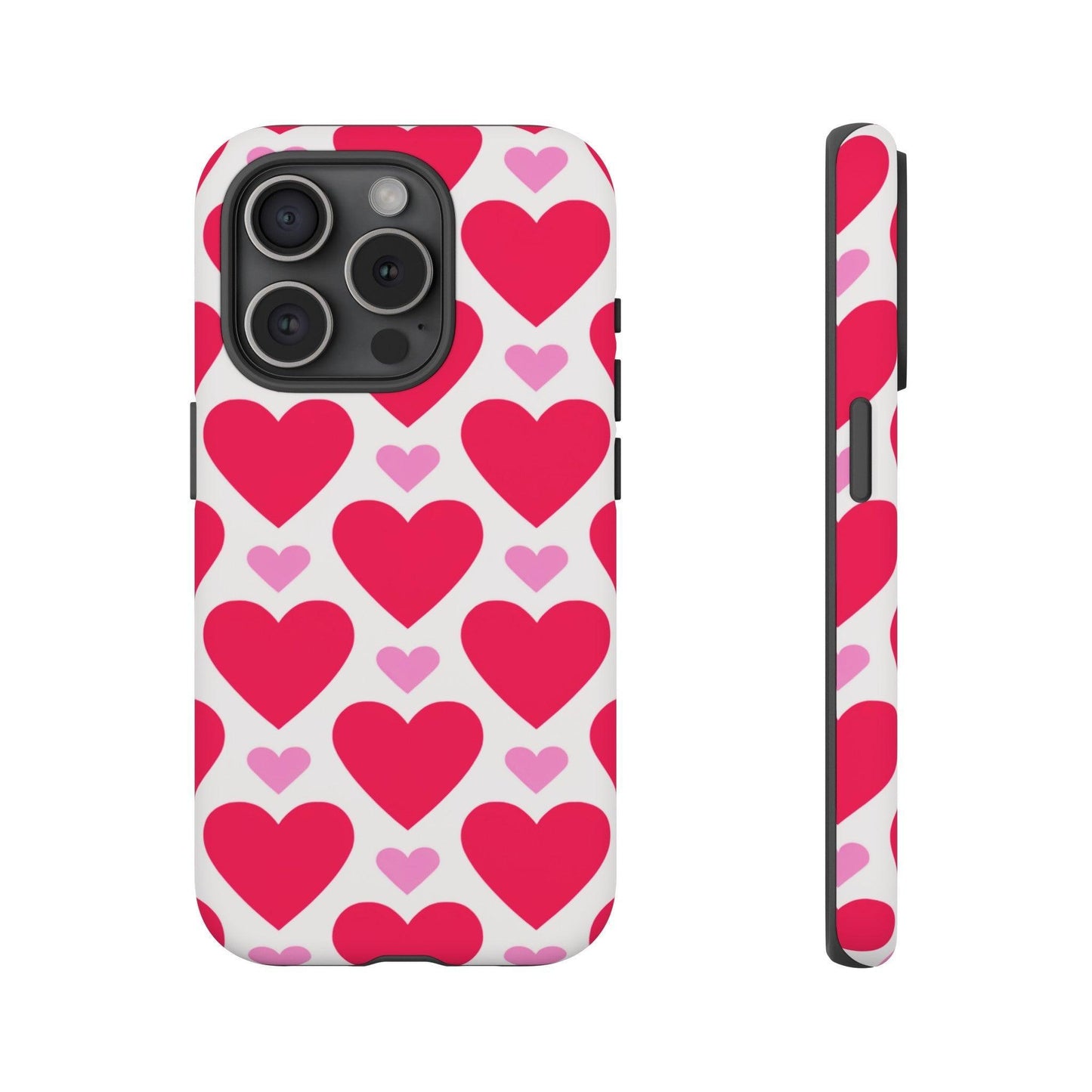 Tough Phone Case :" Eclectic Elegance Phone Case Collection" ( Hearts patterns)