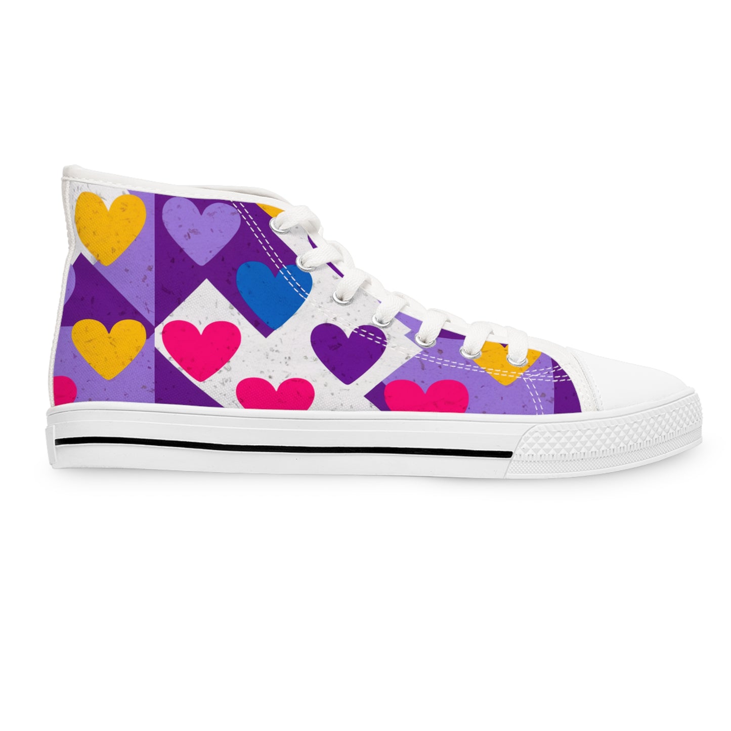 Awesome Hearts Design High Top Sneakers