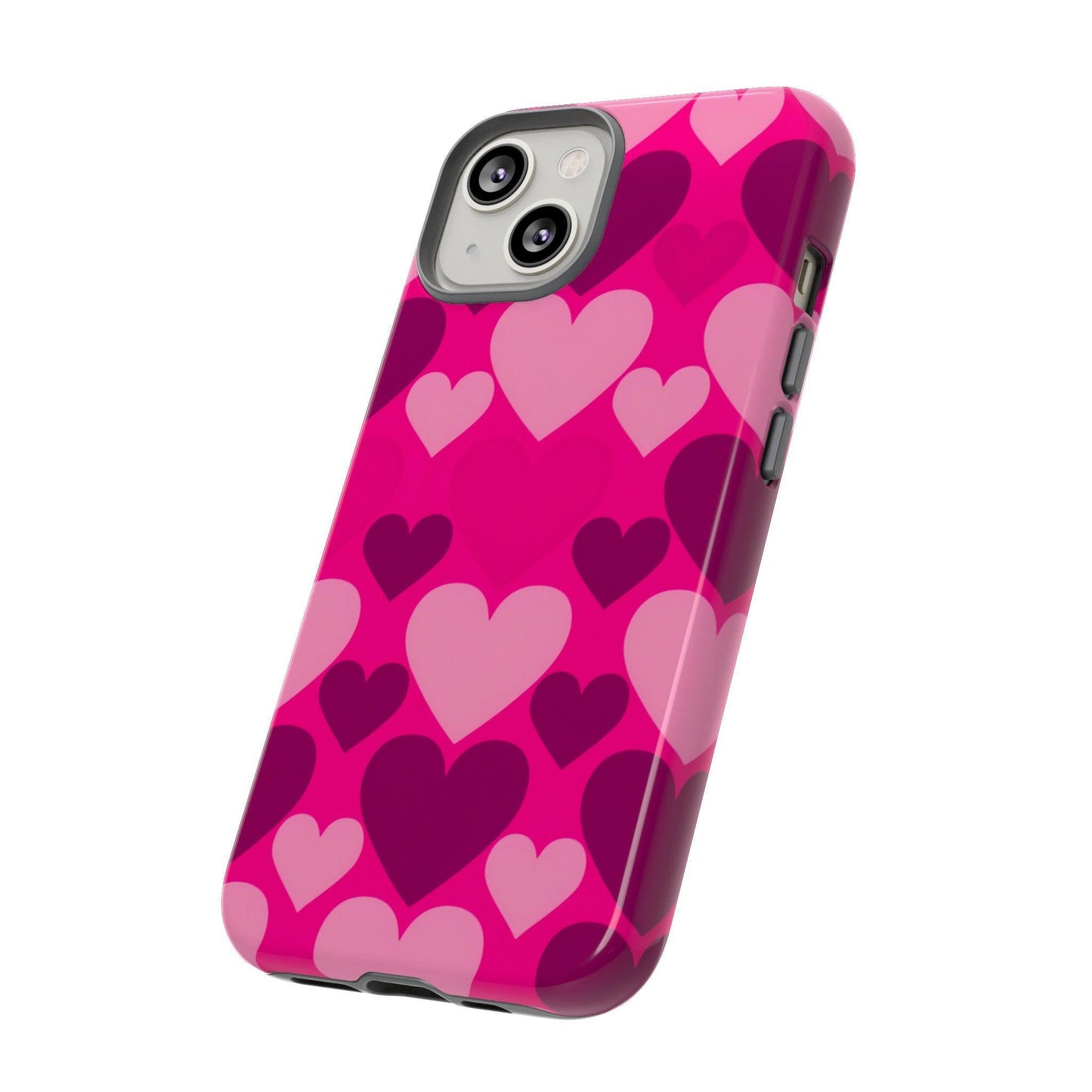 Tough Phone Case :" Eclectic Elegance Phone Case Collection" ( Hearts patterns)