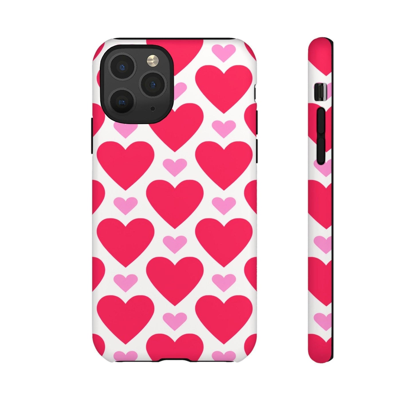 Tough Phone Case :" Eclectic Elegance Phone Case Collection" ( Hearts patterns)