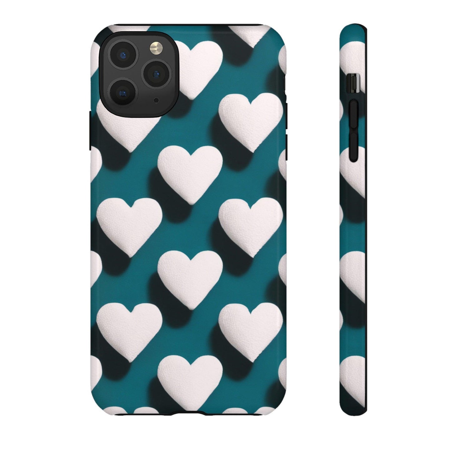 Tough Phone Case :" Eclectic Elegance Phone Case Collection" ( Hearts patterns)