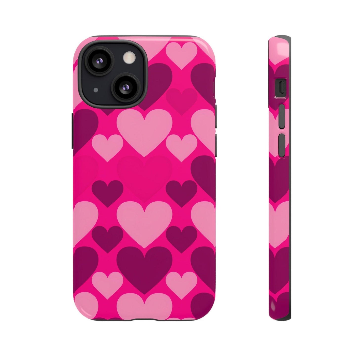 Tough Phone Case :" Eclectic Elegance Phone Case Collection" ( Hearts patterns)