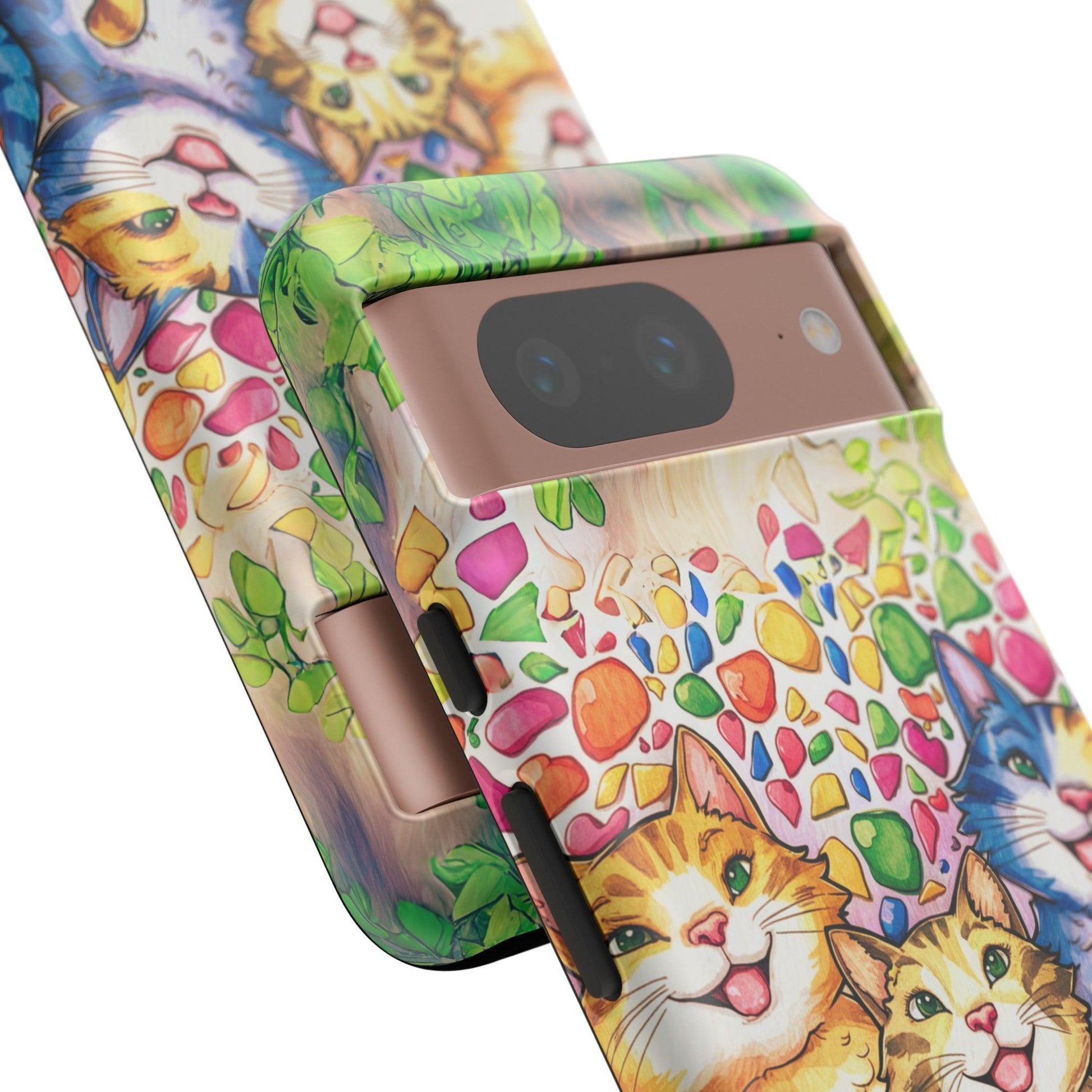 Cat Lovers Collection Tough Cellphone Case - Cosmic Creations by Karen