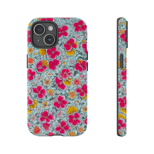 Tough Cellphone Case :" Eclectic Elegance Phone Case Collection" ( Floral patterns)