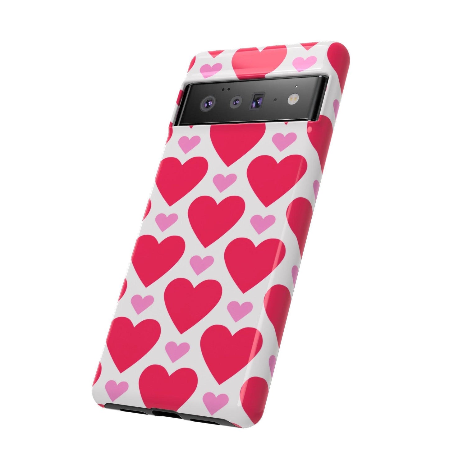 Tough Phone Case :" Eclectic Elegance Phone Case Collection" ( Hearts patterns)