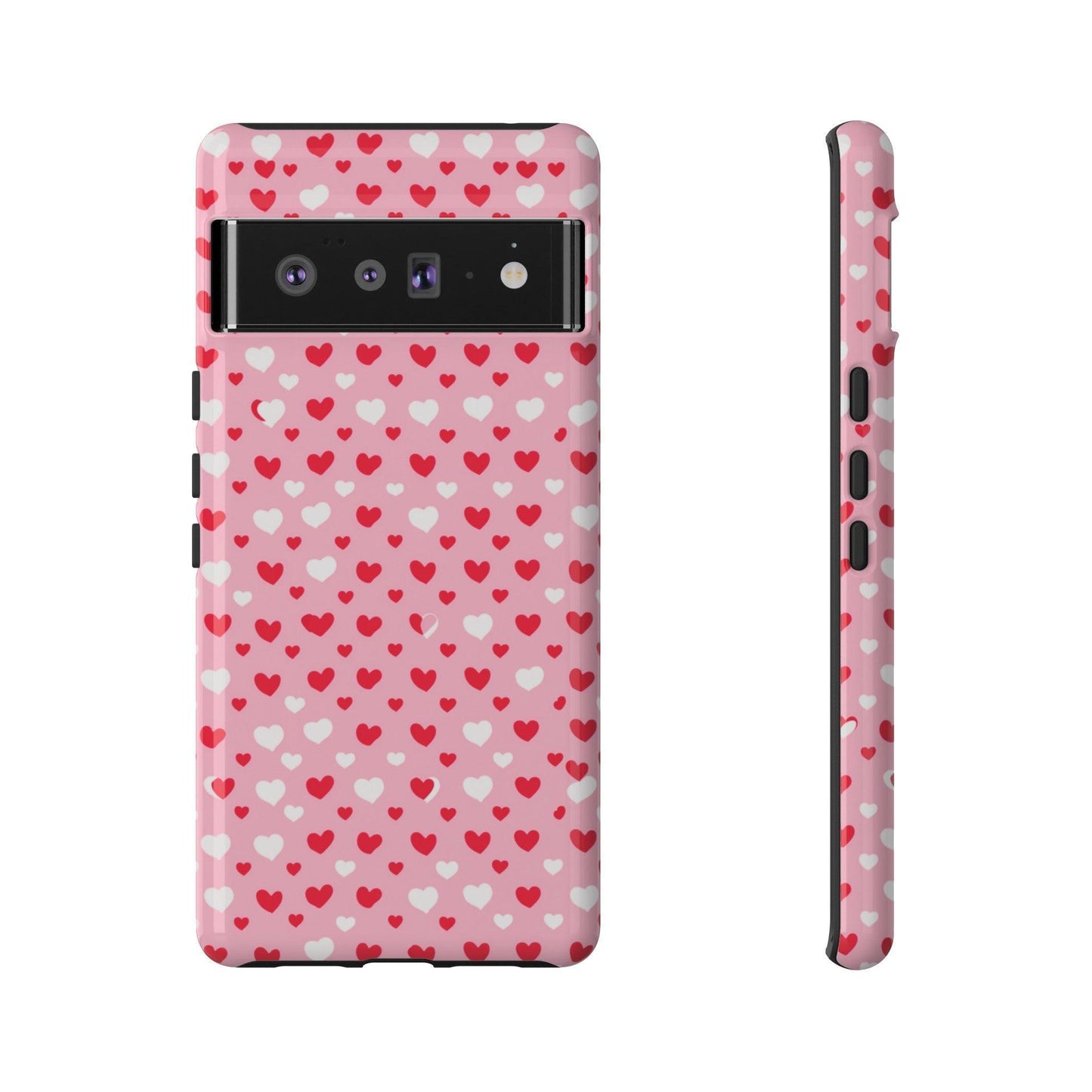 Tough Phone Case :" Eclectic Elegance Phone Case Collection" ( Hearts patterns)