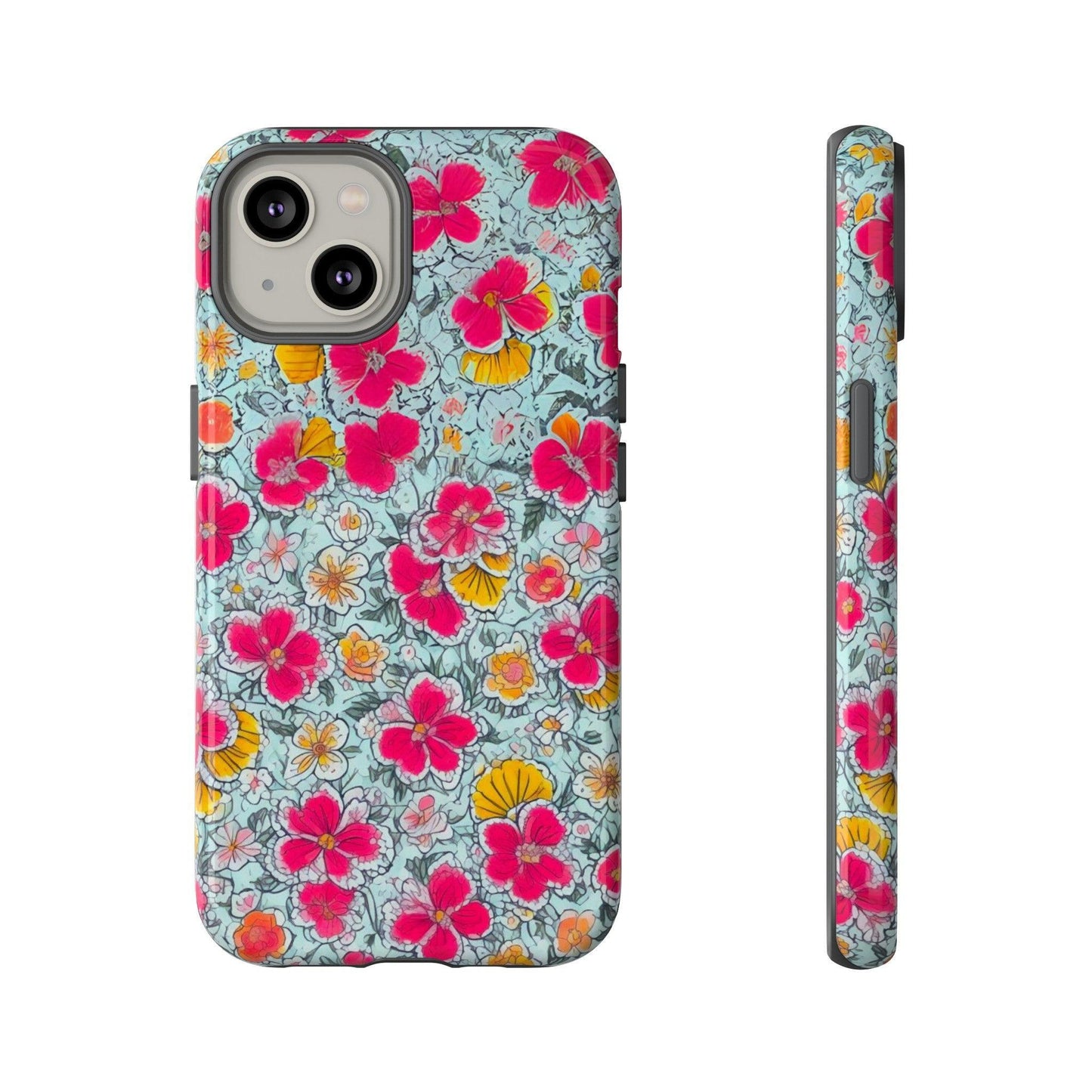 Tough Cellphone Case :" Eclectic Elegance Phone Case Collection" ( Floral patterns)