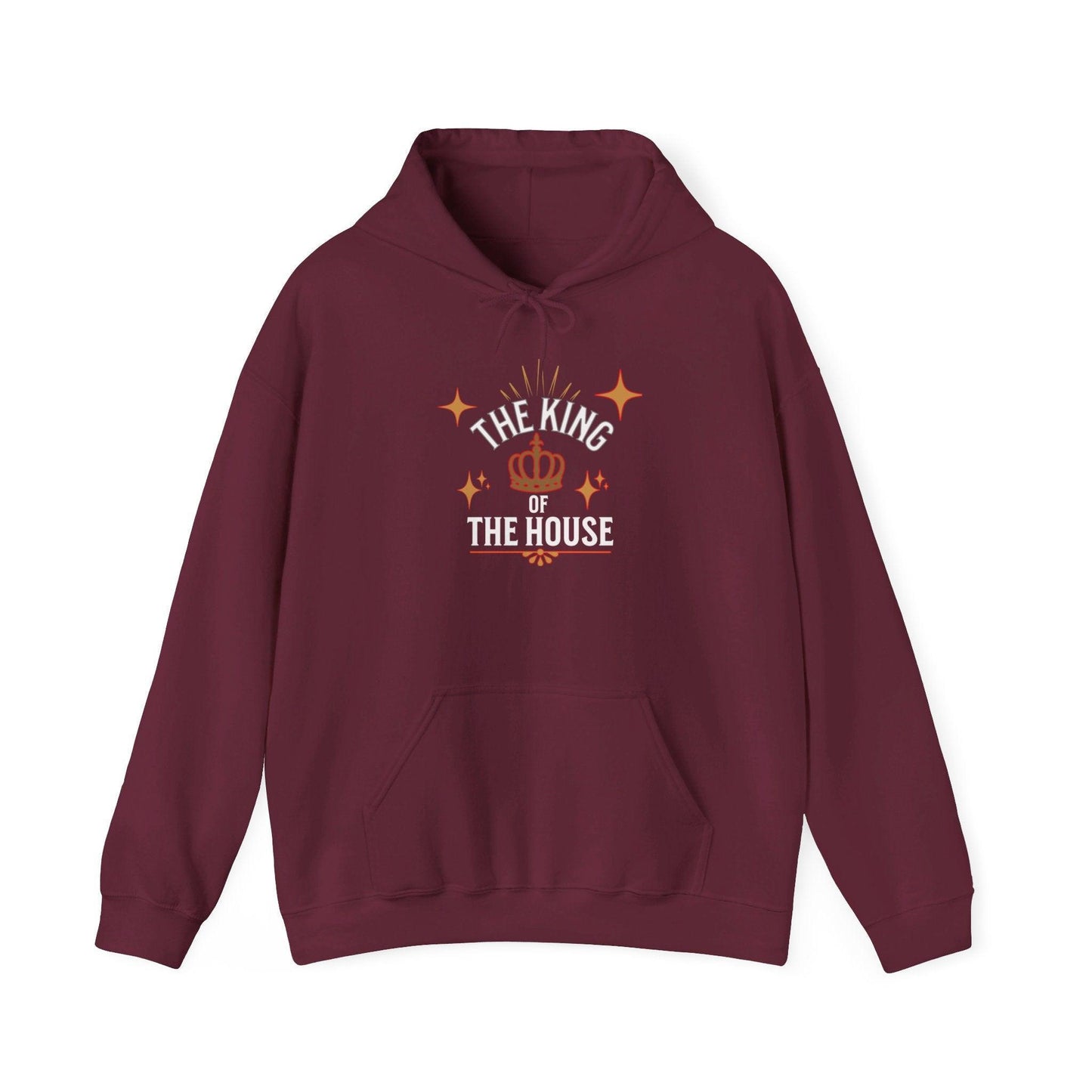 King's Heavy Blend Hooded Sweatshirt : "Dad, The King of the House Collection"