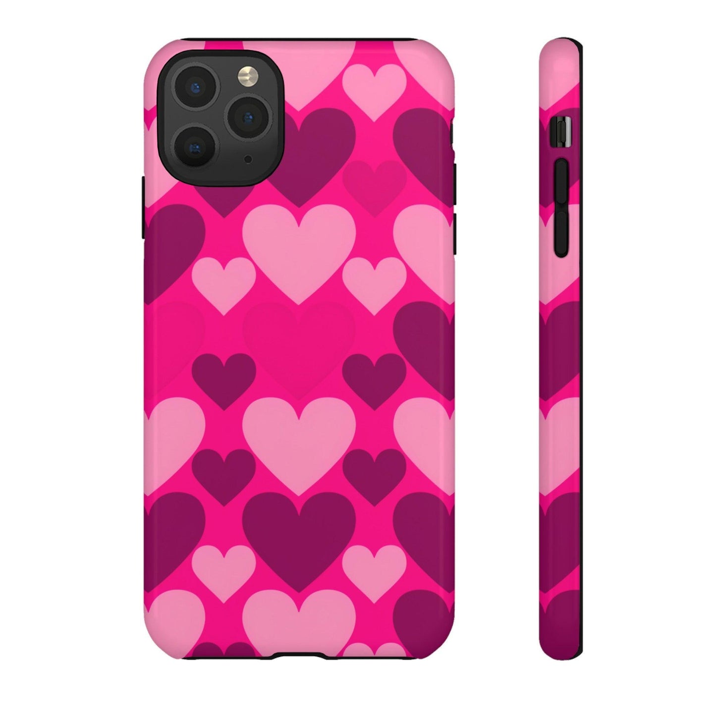 Tough Phone Case :" Eclectic Elegance Phone Case Collection" ( Hearts patterns)