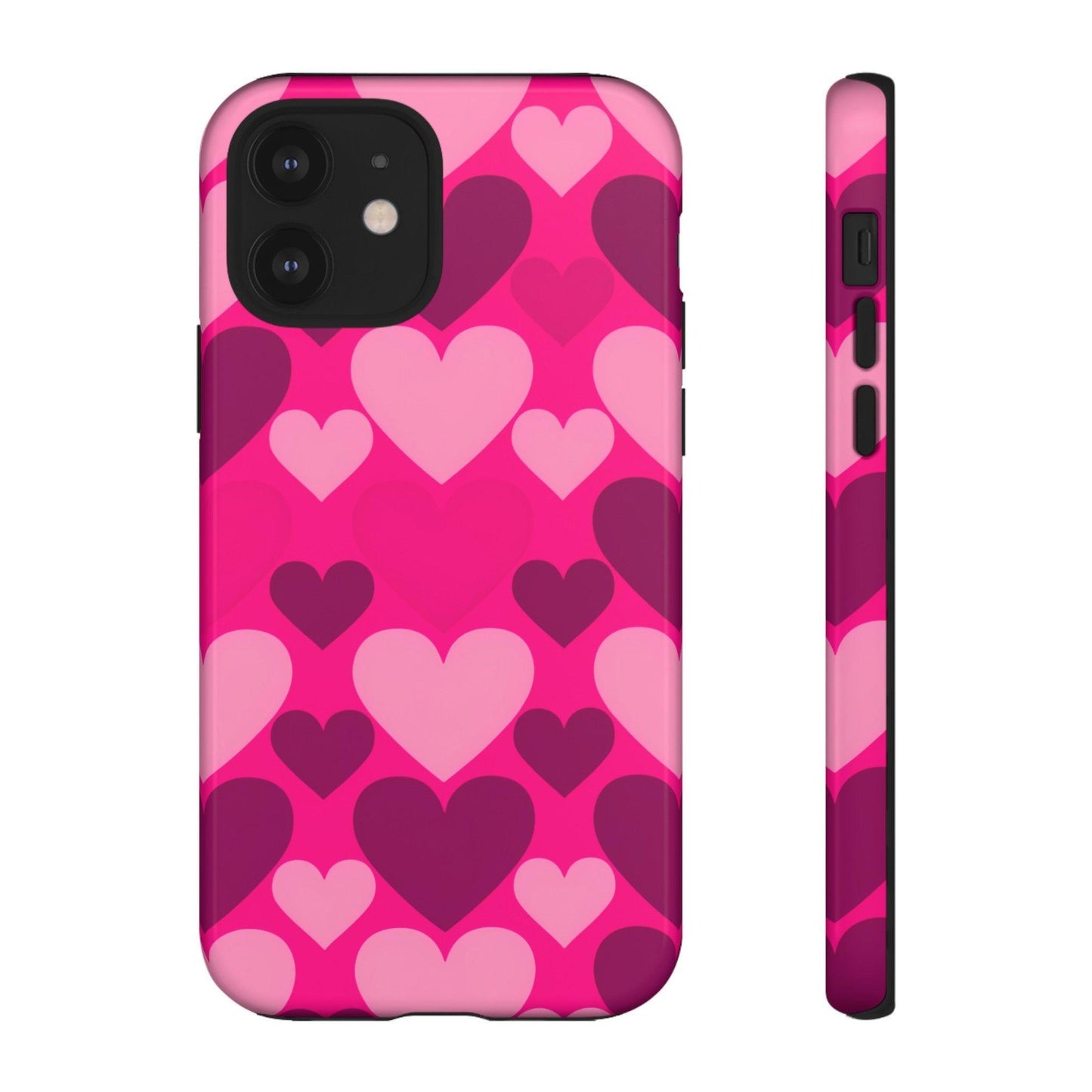 Tough Phone Case :" Eclectic Elegance Phone Case Collection" ( Hearts patterns)