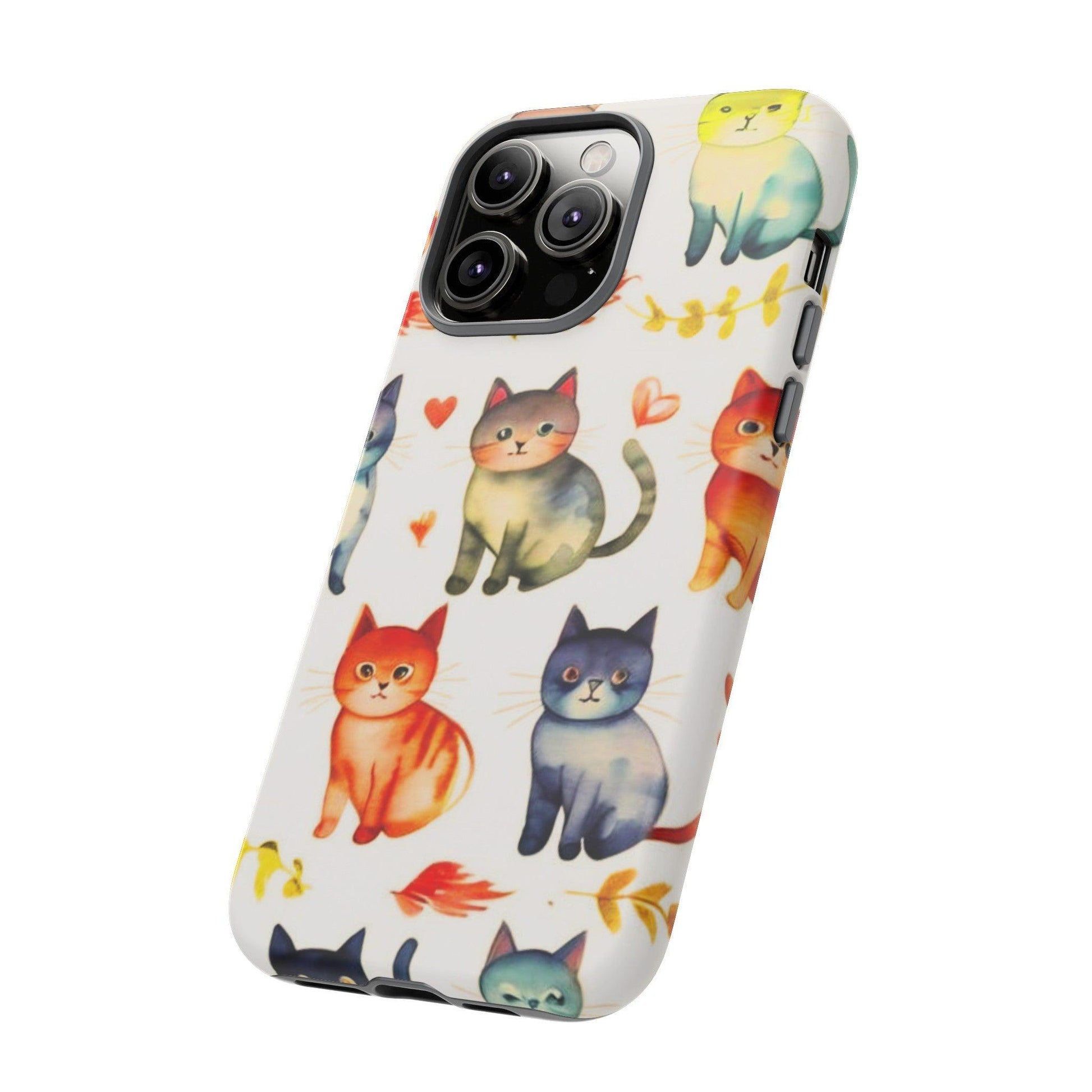 Cat Lovers Collection Tough Cellphone Case - Cosmic Creations by Karen