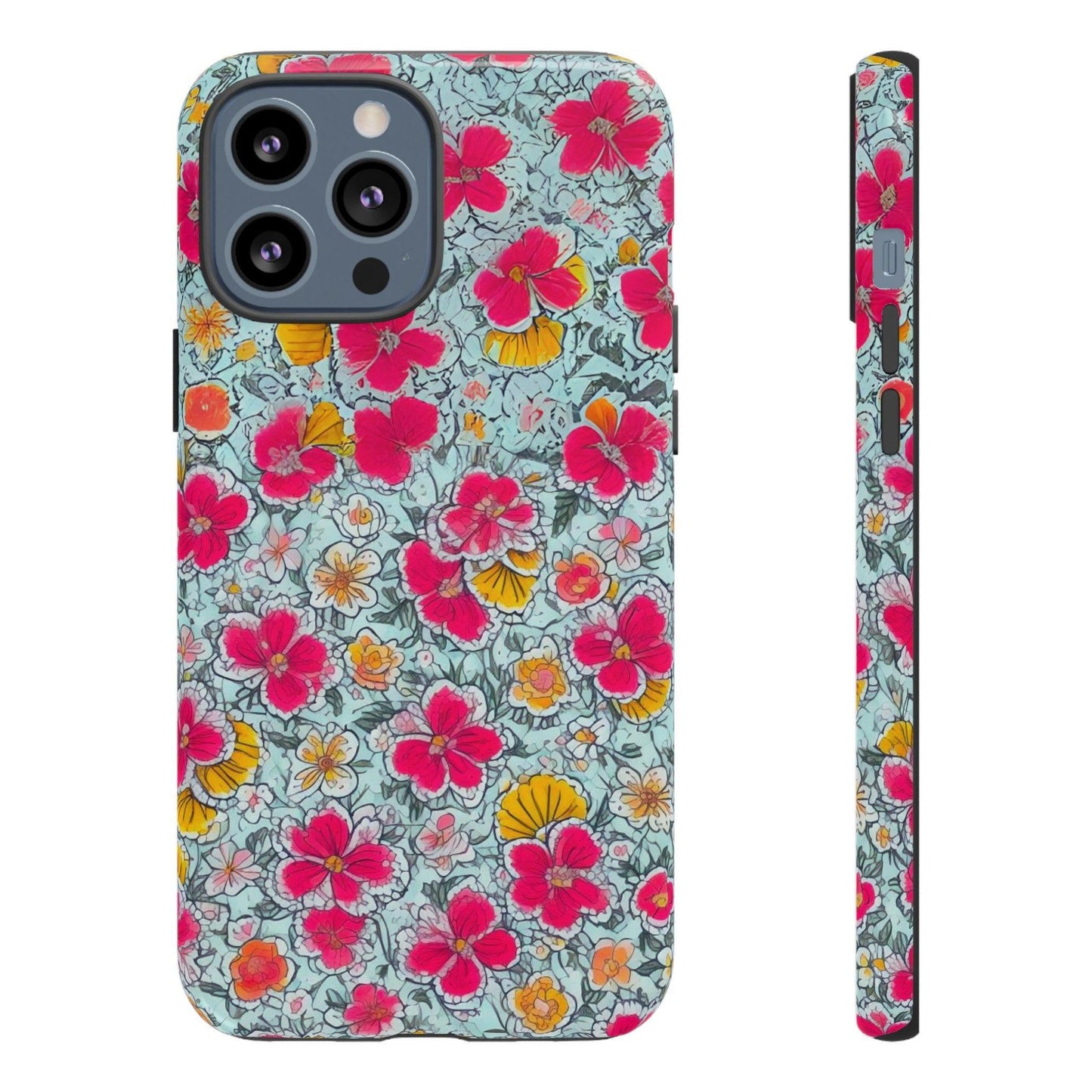 Tough Cellphone Case :" Eclectic Elegance Phone Case Collection" ( Floral patterns)