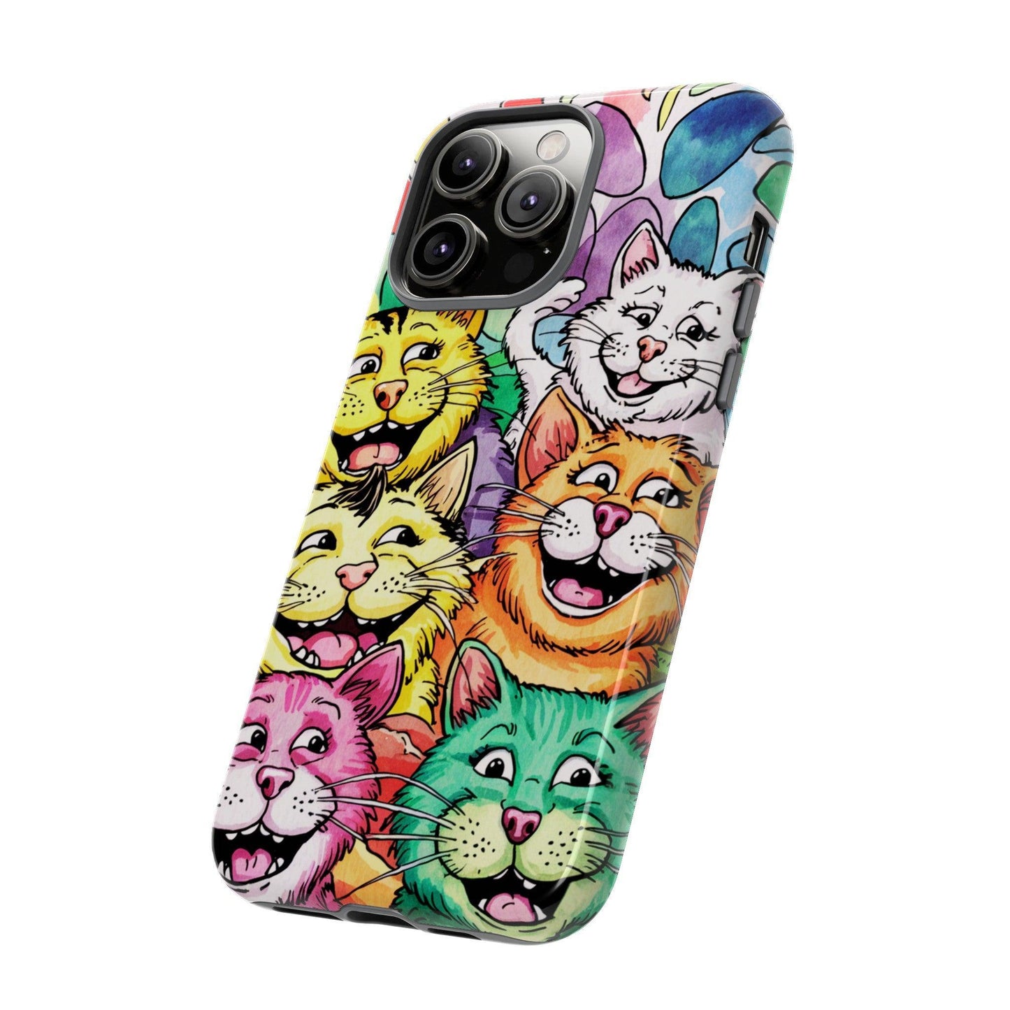 Cat Lovers Collection Tough Cellphone Case - Cosmic Creations by Karen