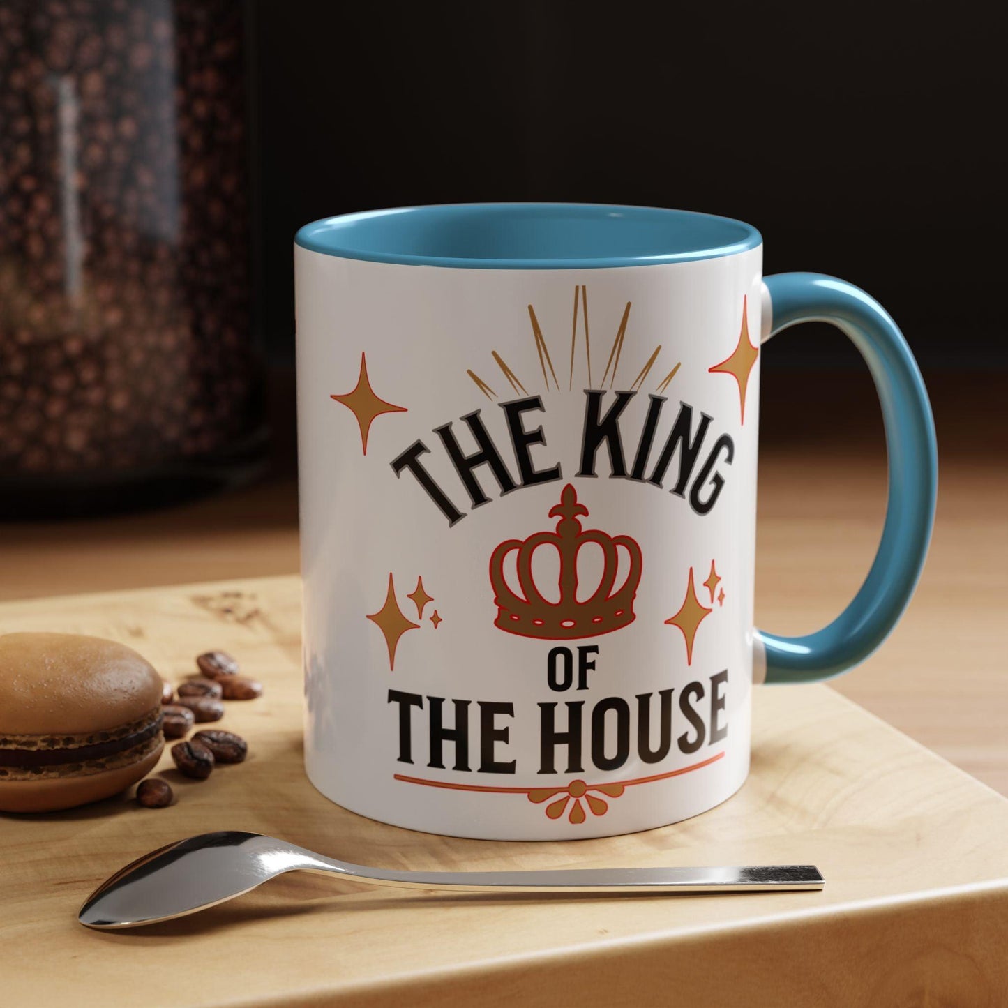 Royal Accent Coffee Mug   (11, 15oz)  " Dad, The King of the House Collection"