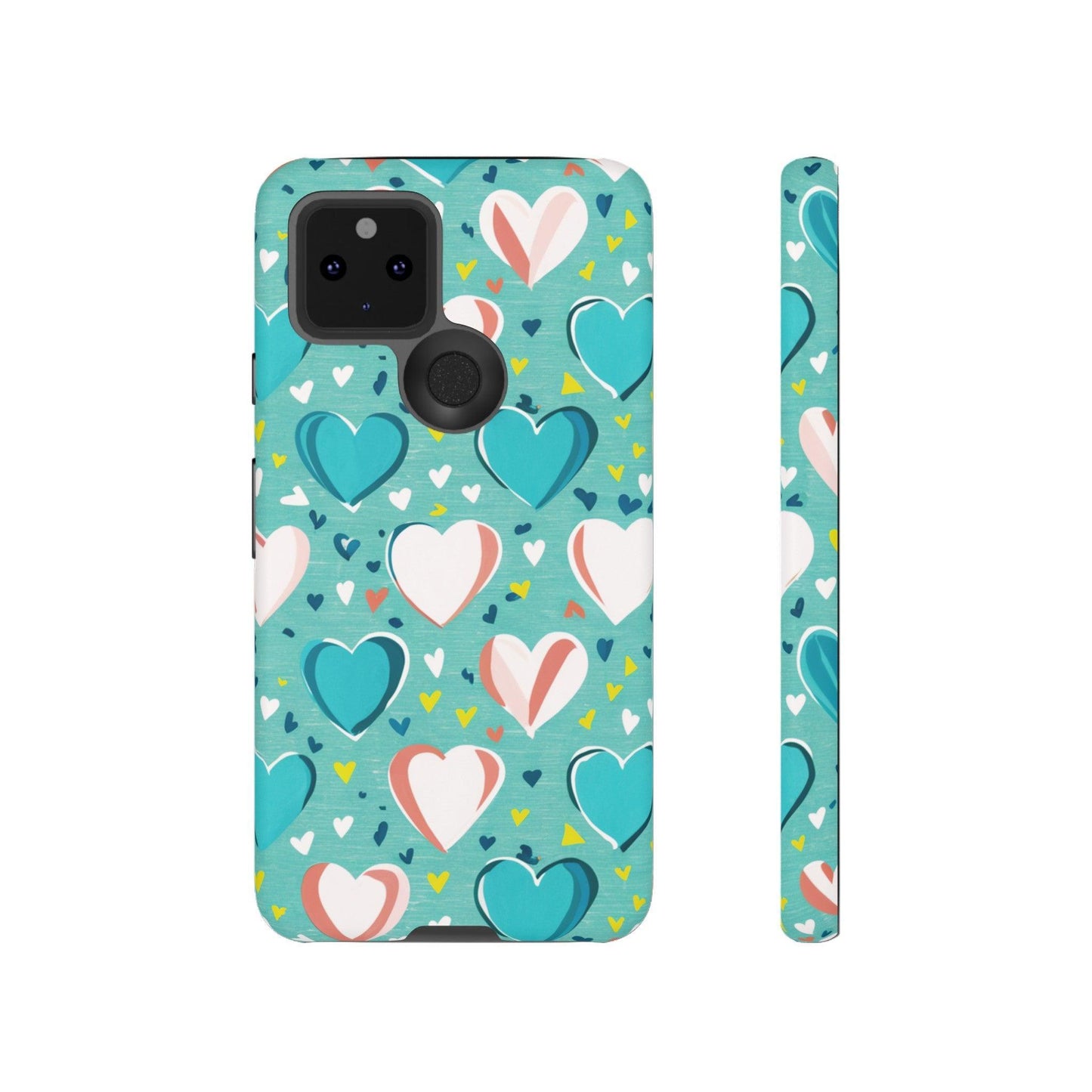 Tough Phone Case :" Eclectic Elegance Phone Case Collection" ( Hearts patterns)