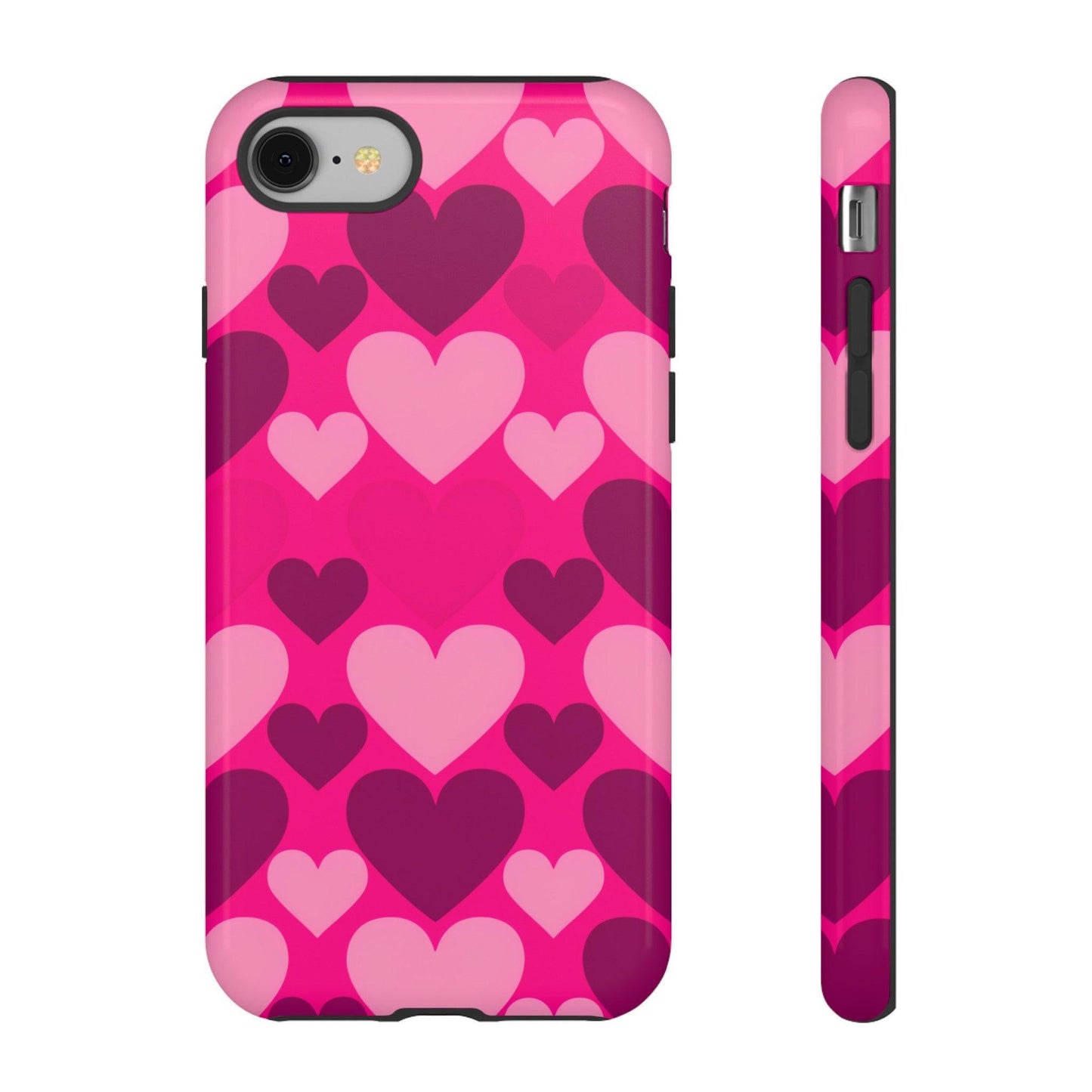 Tough Phone Case :" Eclectic Elegance Phone Case Collection" ( Hearts patterns)