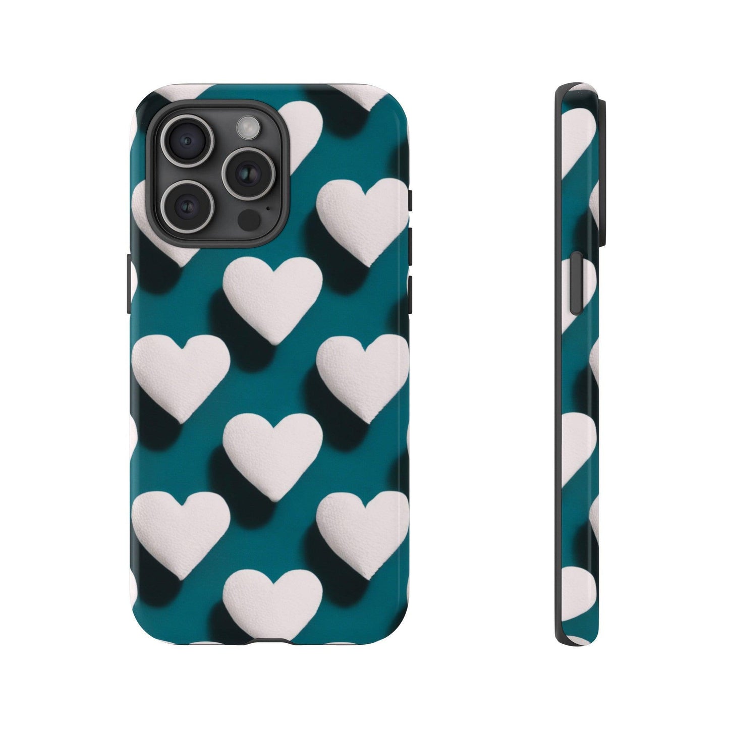 Tough Phone Case :" Eclectic Elegance Phone Case Collection" ( Hearts patterns)