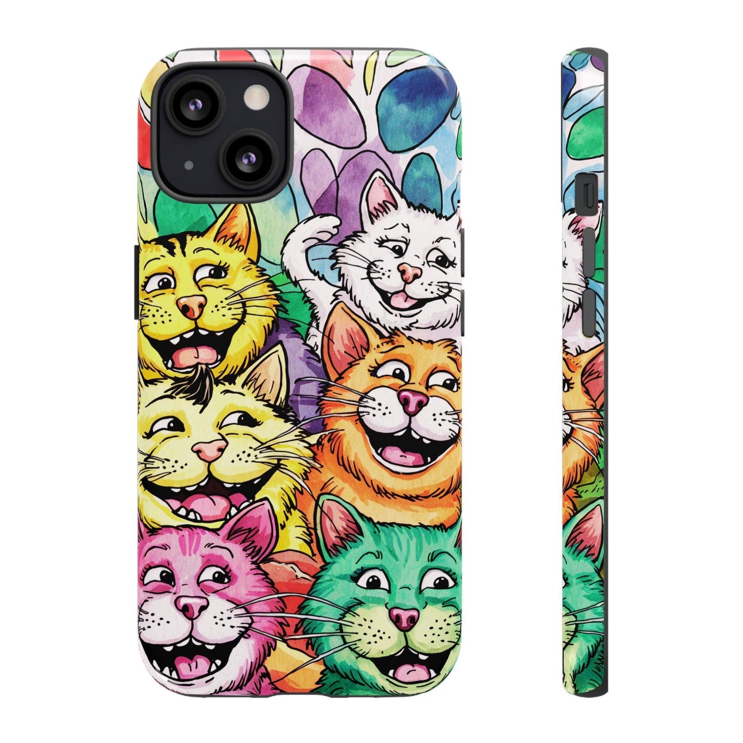 Cat Lovers Collection Tough Cellphone Case - Cosmic Creations by Karen