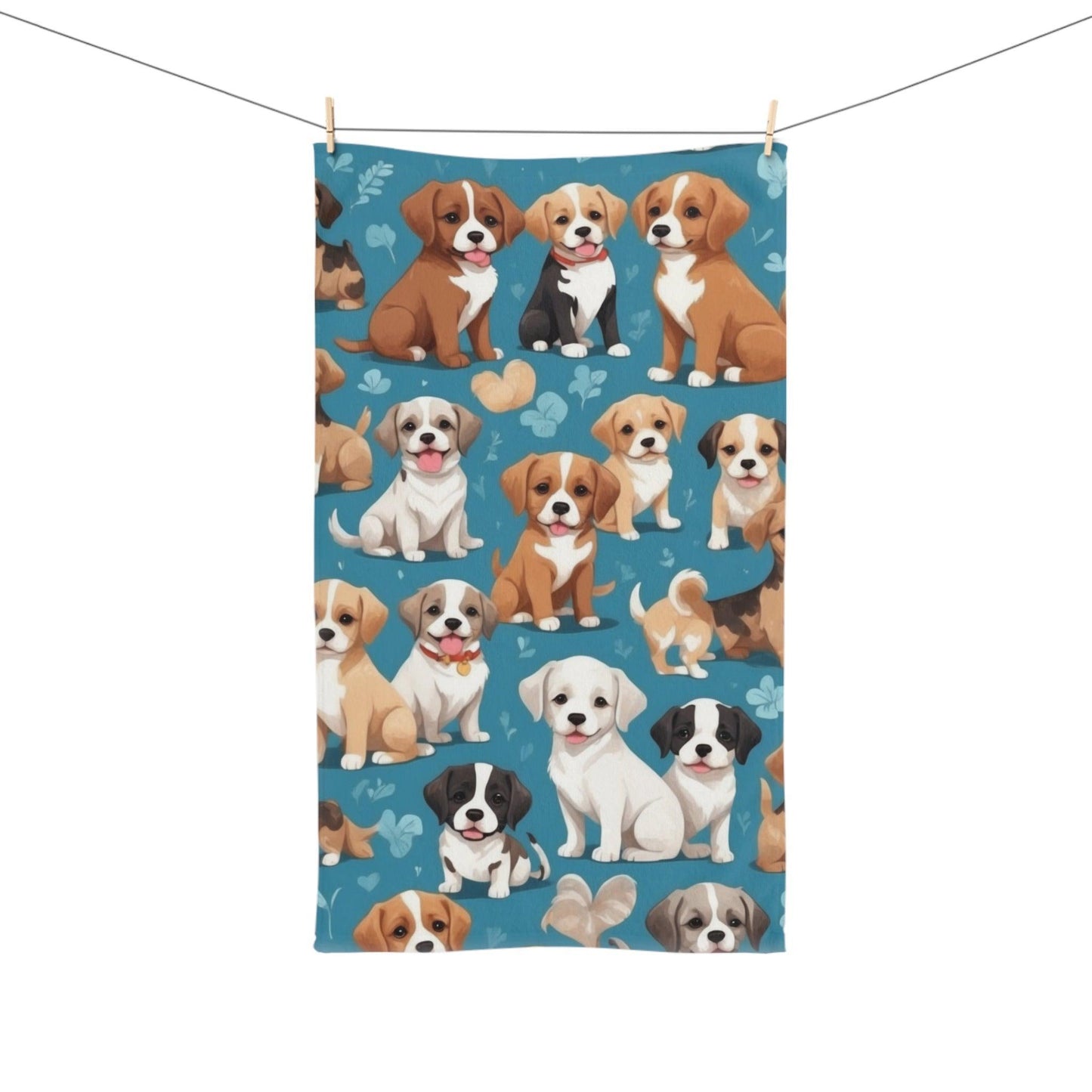 Pawfect Pup Hand Towel | Hand drying, bathroom decor, great gift for dog lovers - Cosmic Creations by Karen