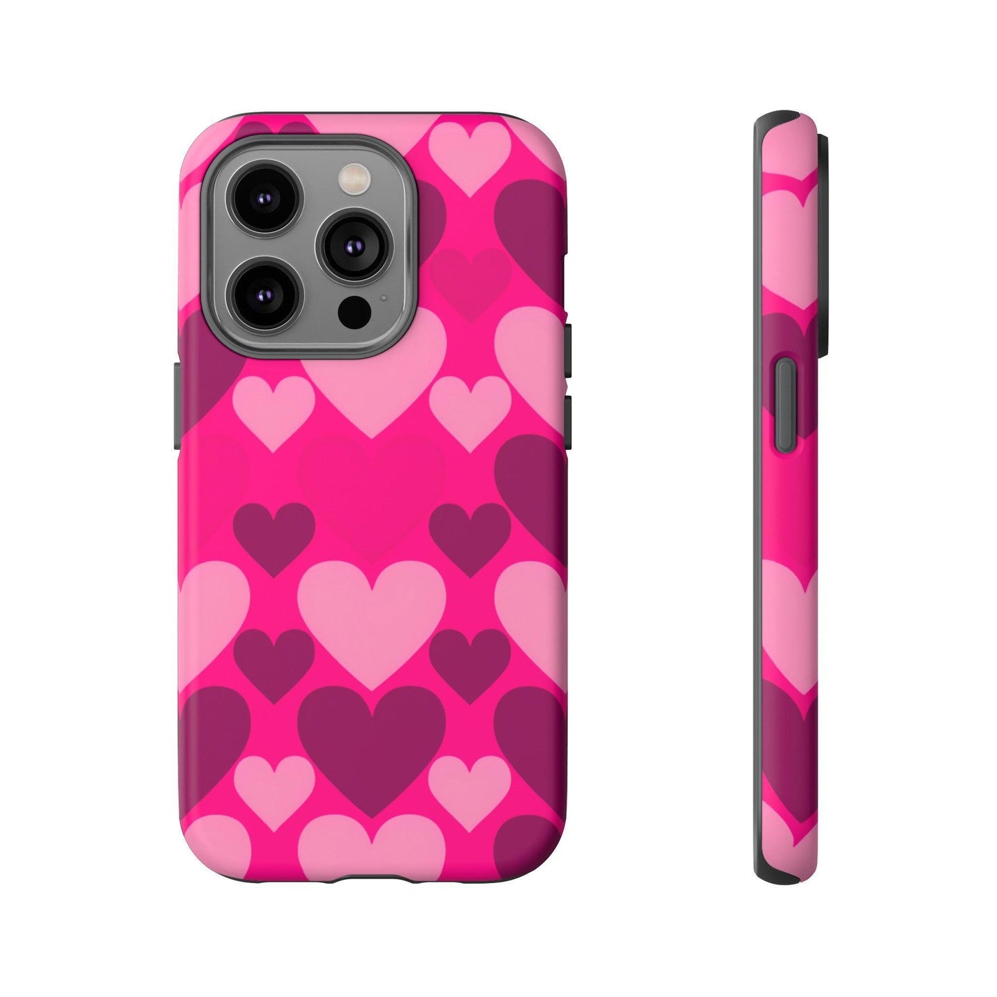 Tough Phone Case :" Eclectic Elegance Phone Case Collection" ( Hearts patterns)