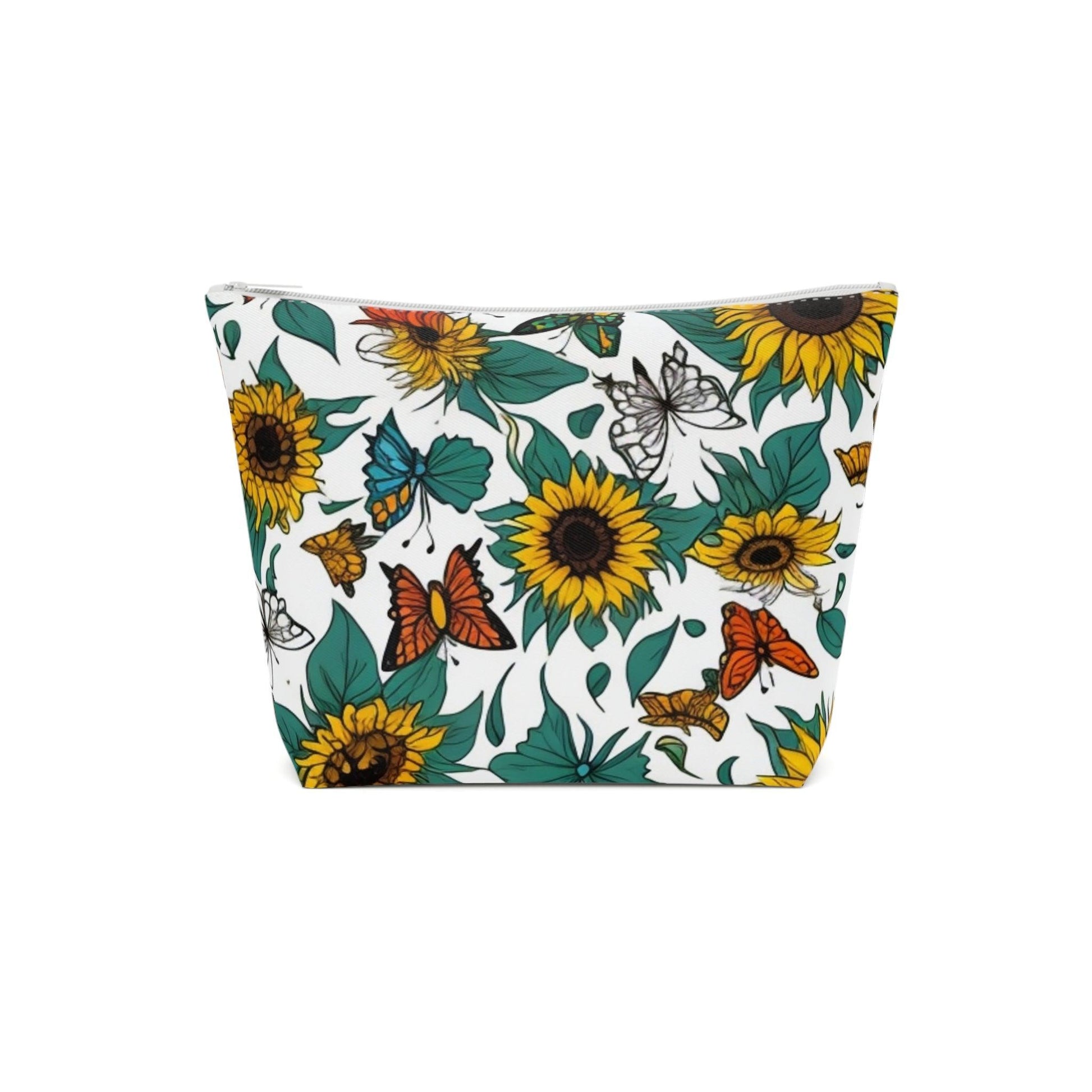 Colorful Floral Cotton Cosmetic Bag Vibrant and Stylish Makeup Bag, Perfect for Personal Use & Gifts - Cosmic Creations by Karen