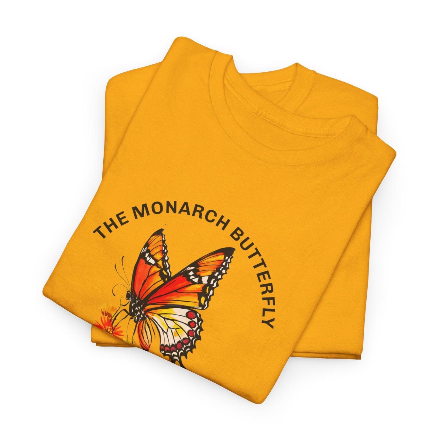 Camiseta unisex de algodón pesado: "La colección Mariposa Monarca"