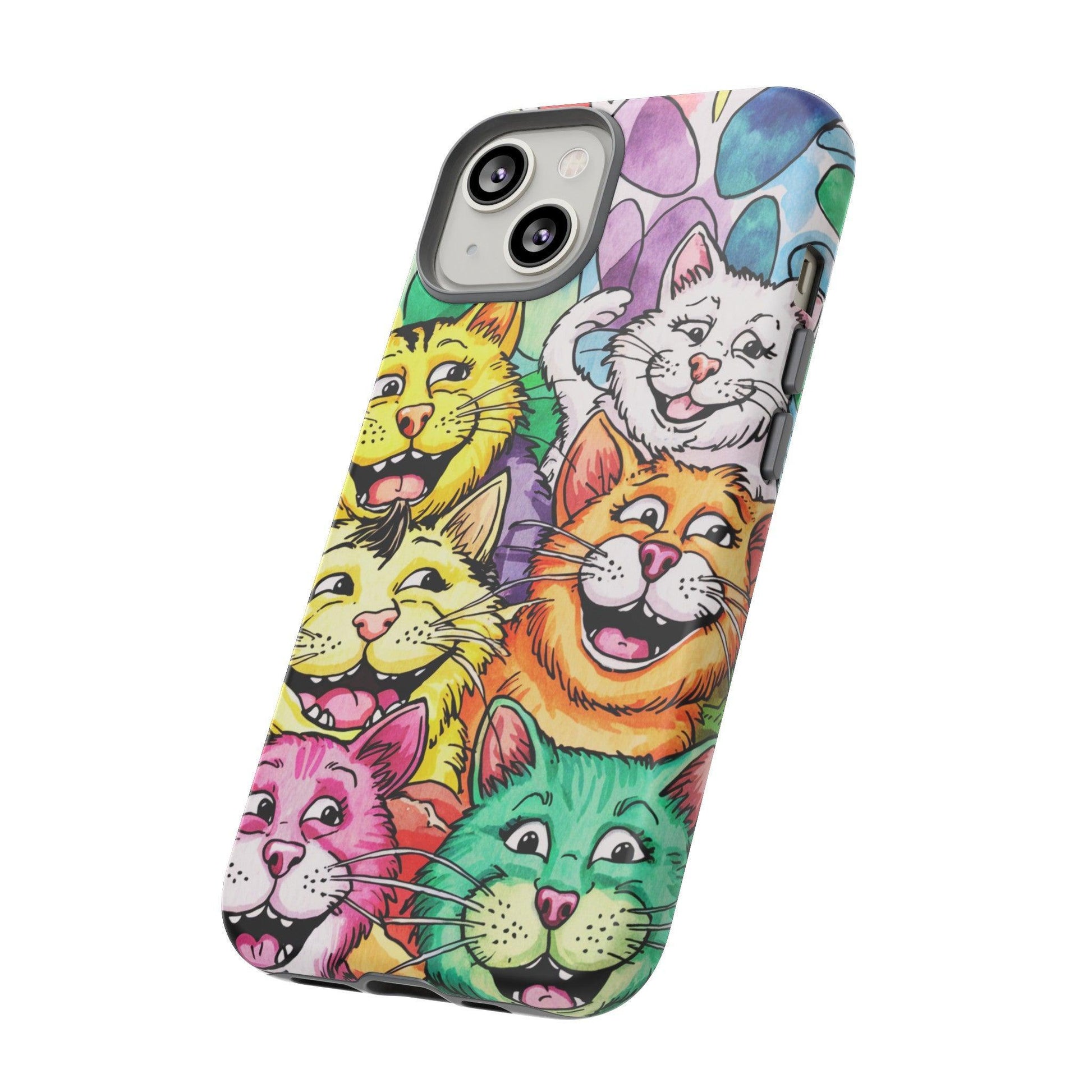 Cat Lovers Collection Tough Cellphone Case - Cosmic Creations by Karen