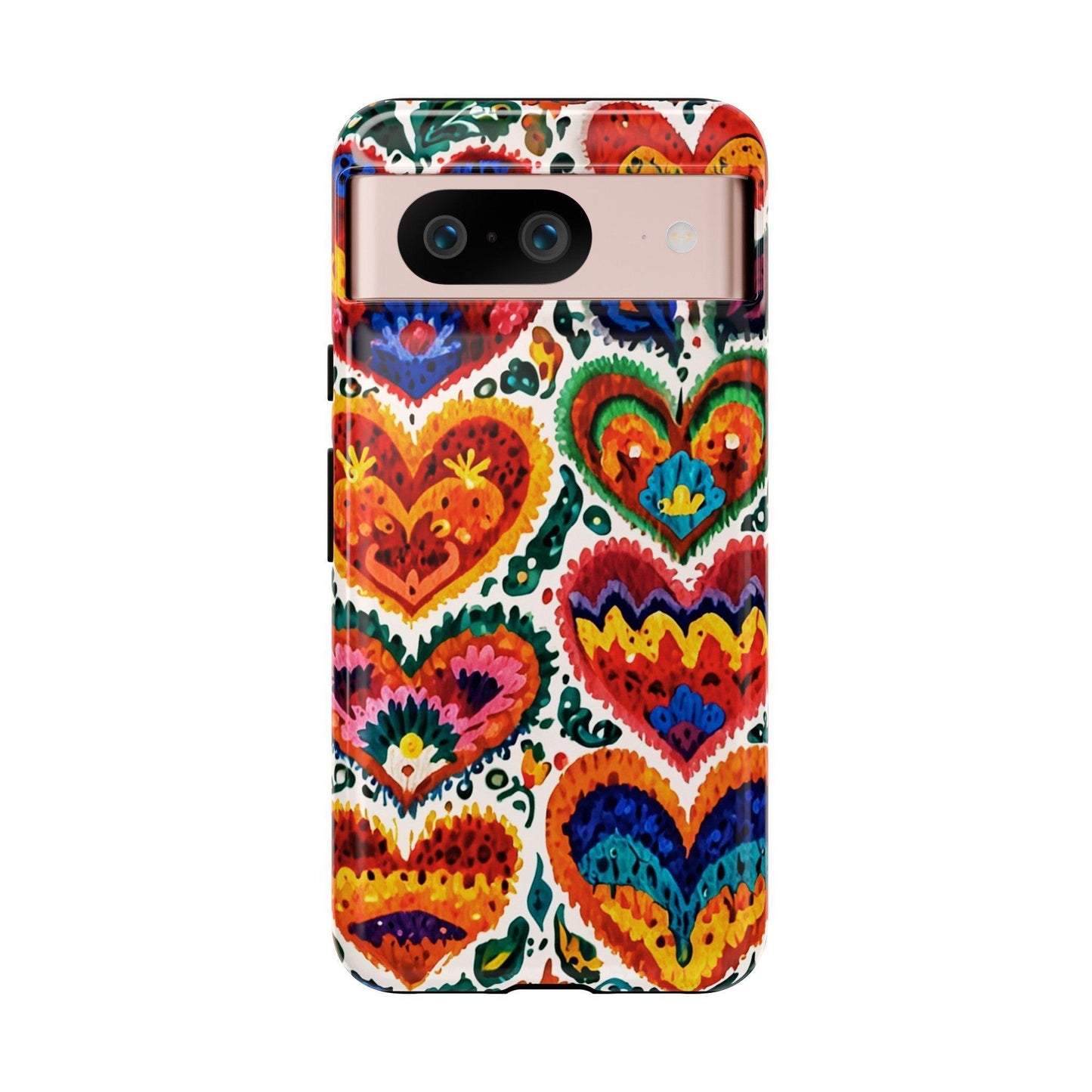 Tough Phone Case :" Eclectic Elegance Phone Case Collection" ( Hearts patterns)