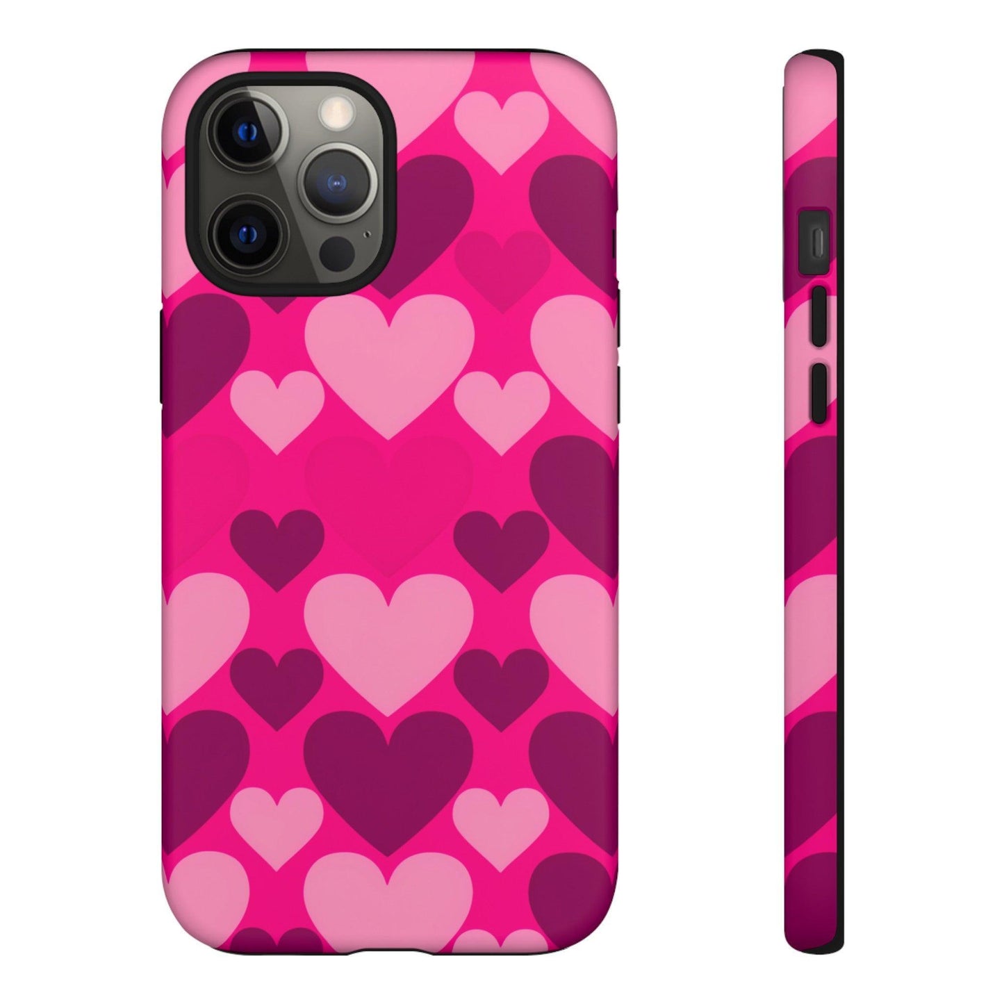 Tough Phone Case :" Eclectic Elegance Phone Case Collection" ( Hearts patterns)