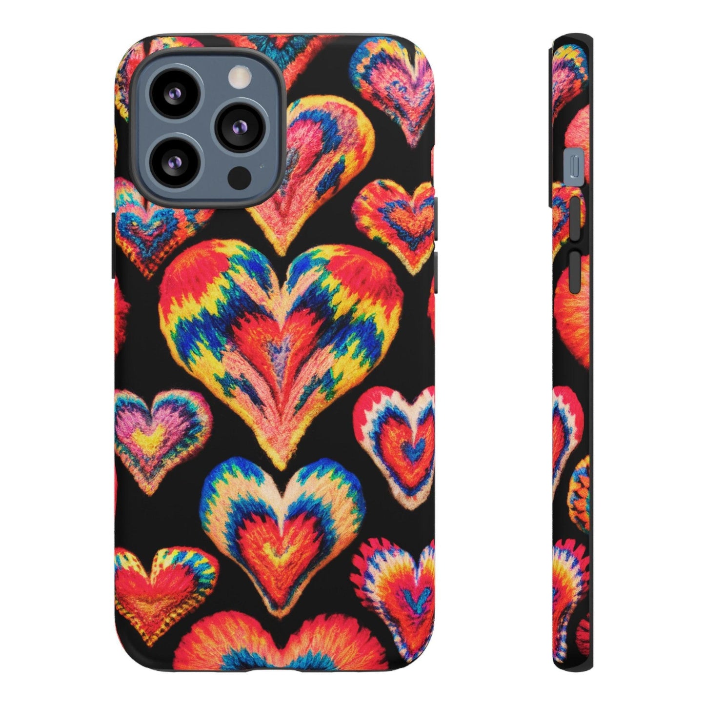 Tough Phone Case :" Eclectic Elegance Phone Case Collection" ( Hearts patterns)