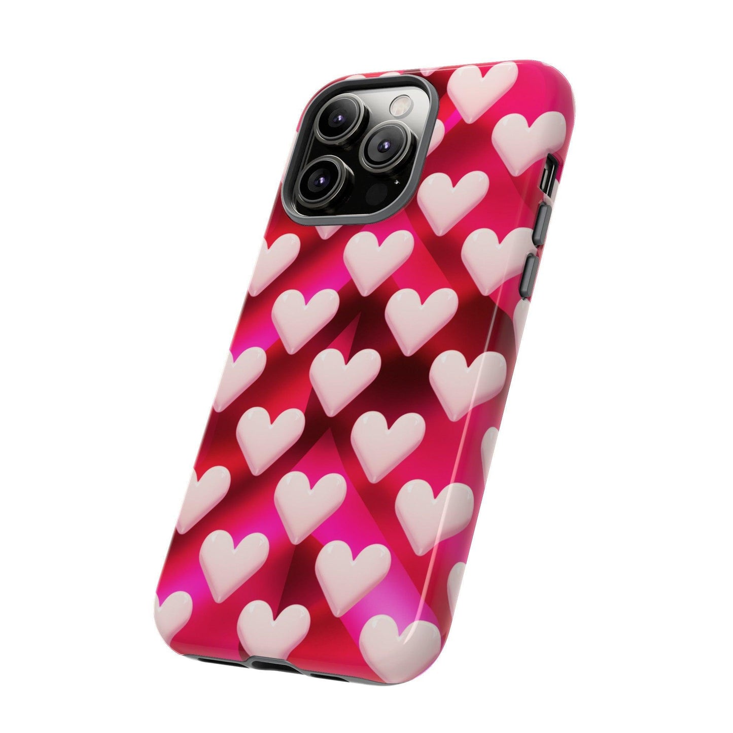 Tough Cellphone Case :" Eclectic Elegance Phone Case Collection" ( Hearts patterns)