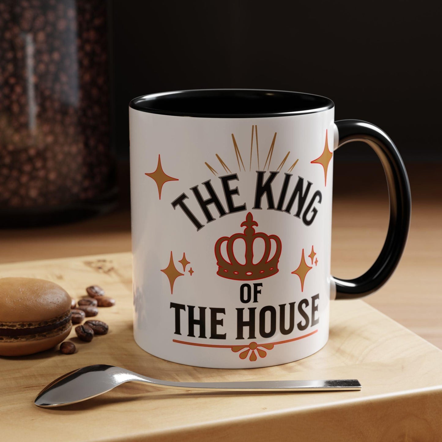 Royal Accent Coffee Mug   (11, 15oz)  " Dad, The King of the House Collection"