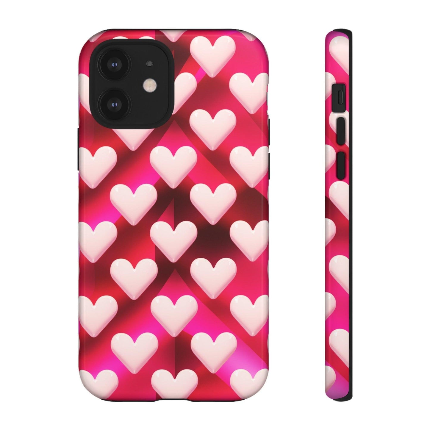 Tough Cellphone Case :" Eclectic Elegance Phone Case Collection" ( Hearts patterns)