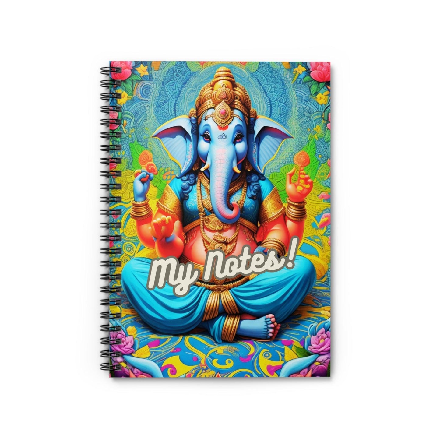 Ganesha's Wisdom - Spiral Notebook a perfect gift and an incredible companion in everiday life - Cosmic Creations by Karen