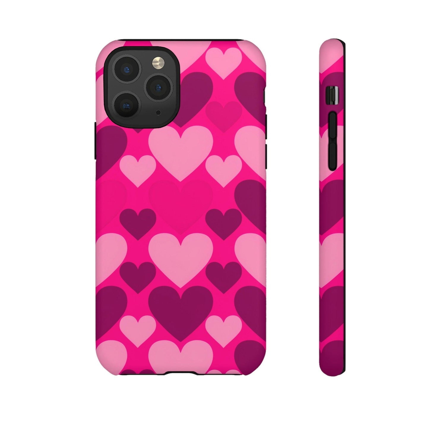 Tough Phone Case :" Eclectic Elegance Phone Case Collection" ( Hearts patterns)