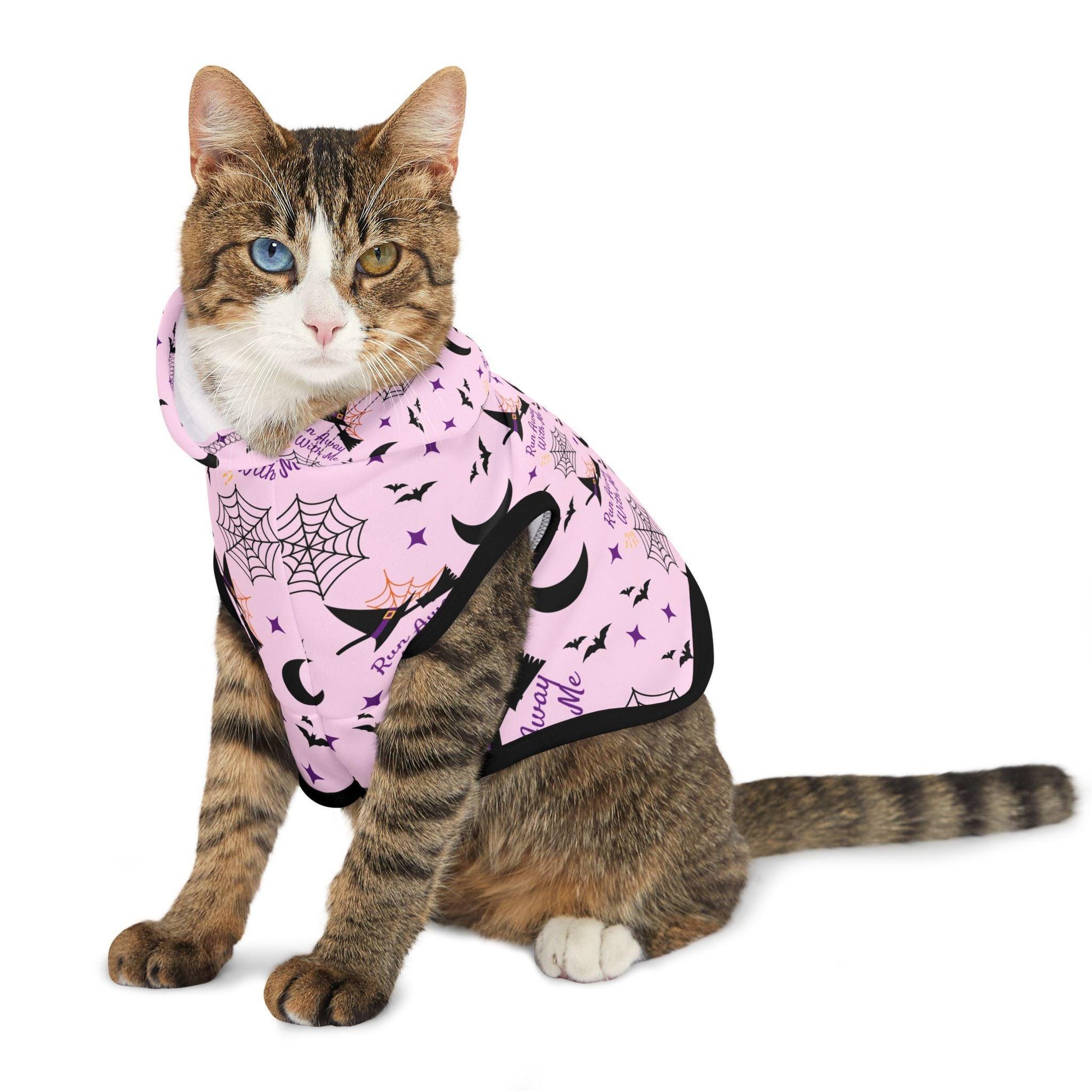 Pink Halloween Pet Hoodie - Cosmic Creations by Karen