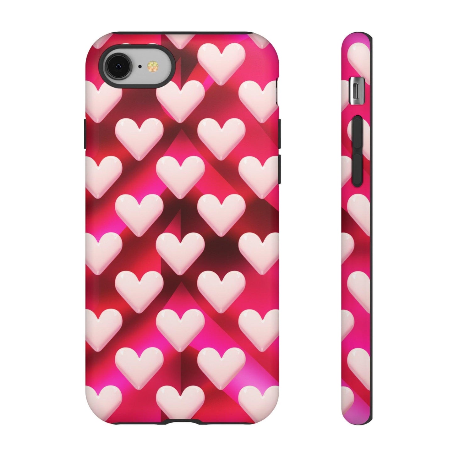 Tough Cellphone Case :" Eclectic Elegance Phone Case Collection" ( Hearts patterns)