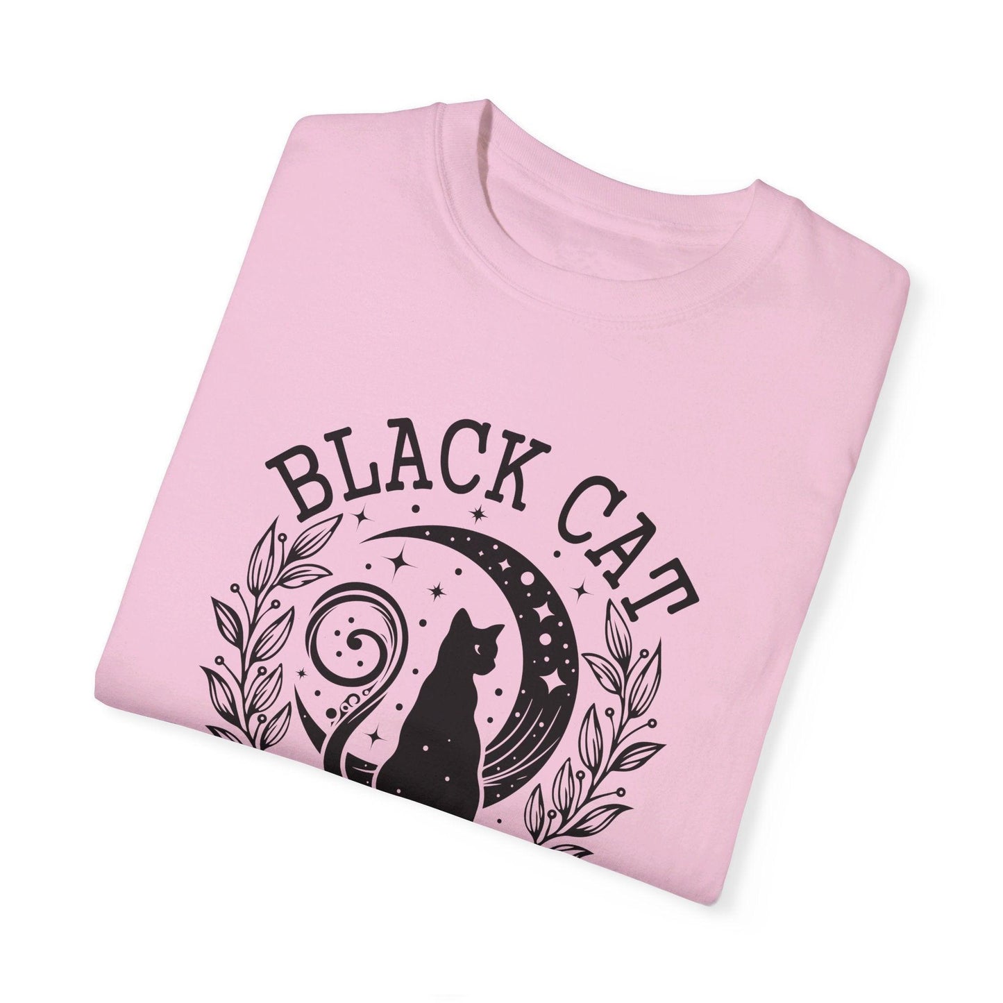 Black Cat Social Club Garment-Dyed T-Shirt - Cosmic Creations by Karen